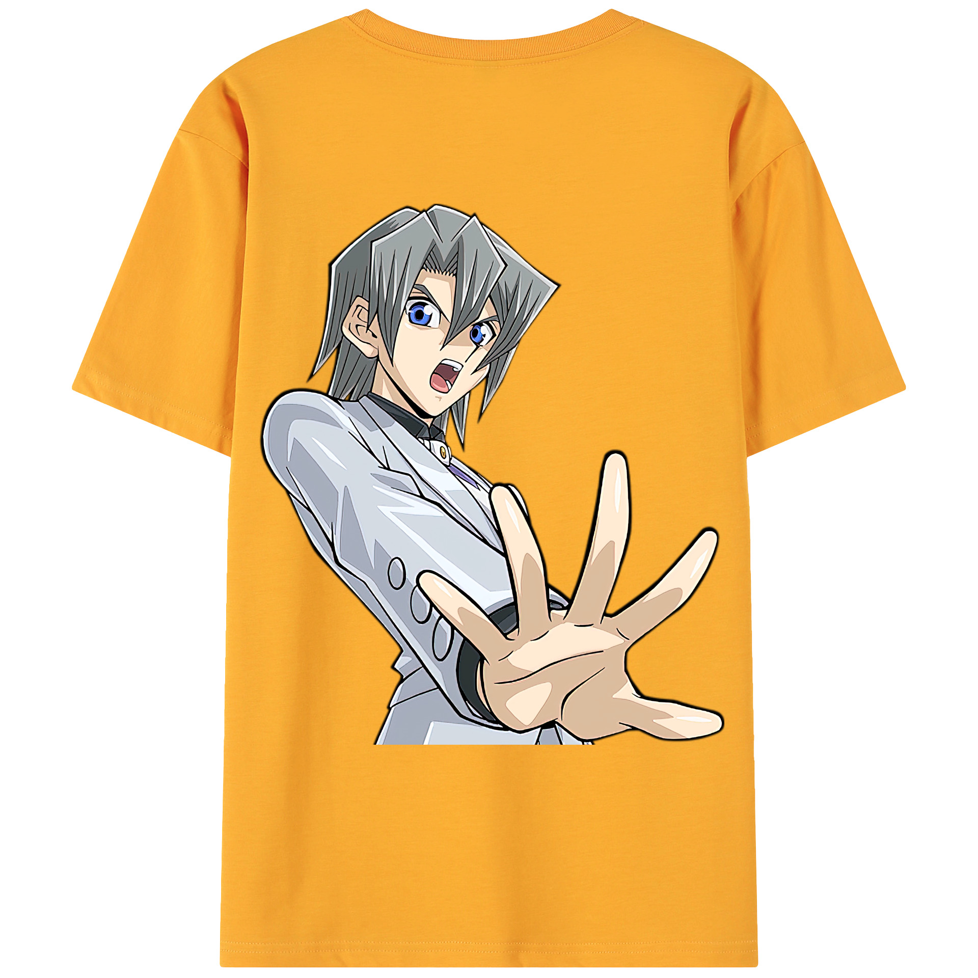 （画像用） 遊☆戯☆王 Yu-Gi-Oh! 綿100％ メンズ半袖Tシャツ（バックプリント） 通気性