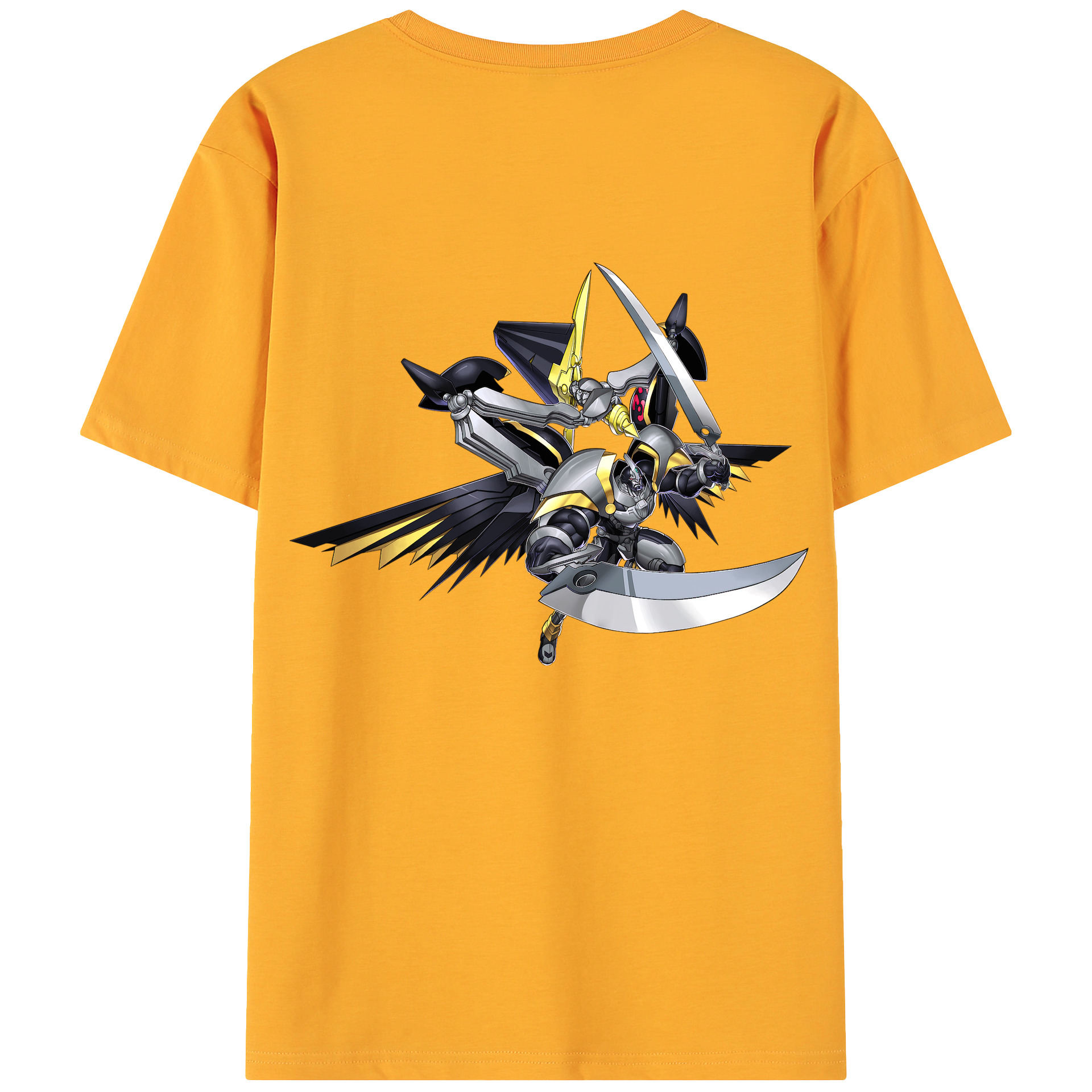 （画像用） 遊☆戯☆王 Yu-Gi-Oh! 綿100％ メンズ半袖Tシャツ（バックプリント） 通気性
