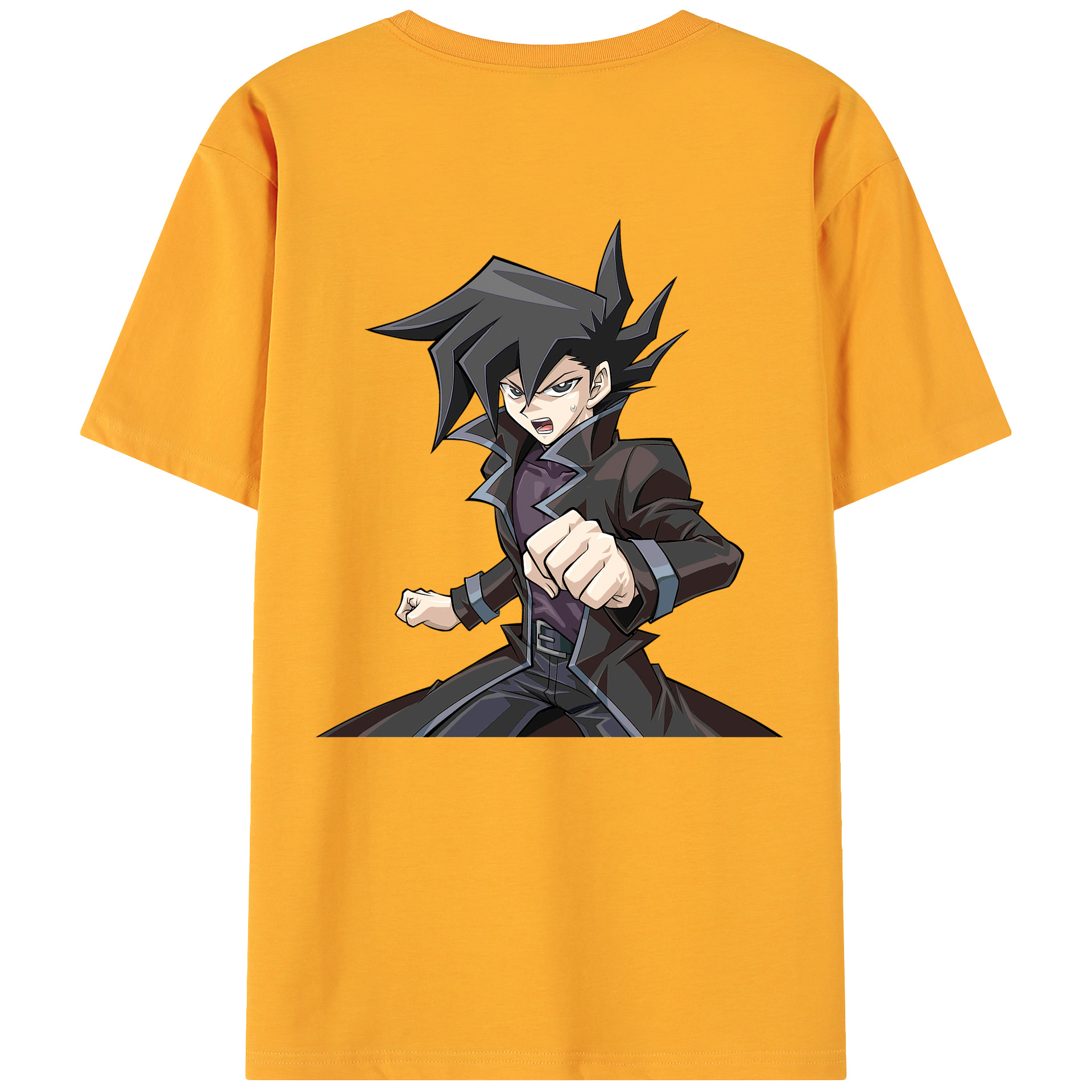 （画像用） 遊☆戯☆王 Yu-Gi-Oh! 綿100％ メンズ半袖Tシャツ（バックプリント） 通気性