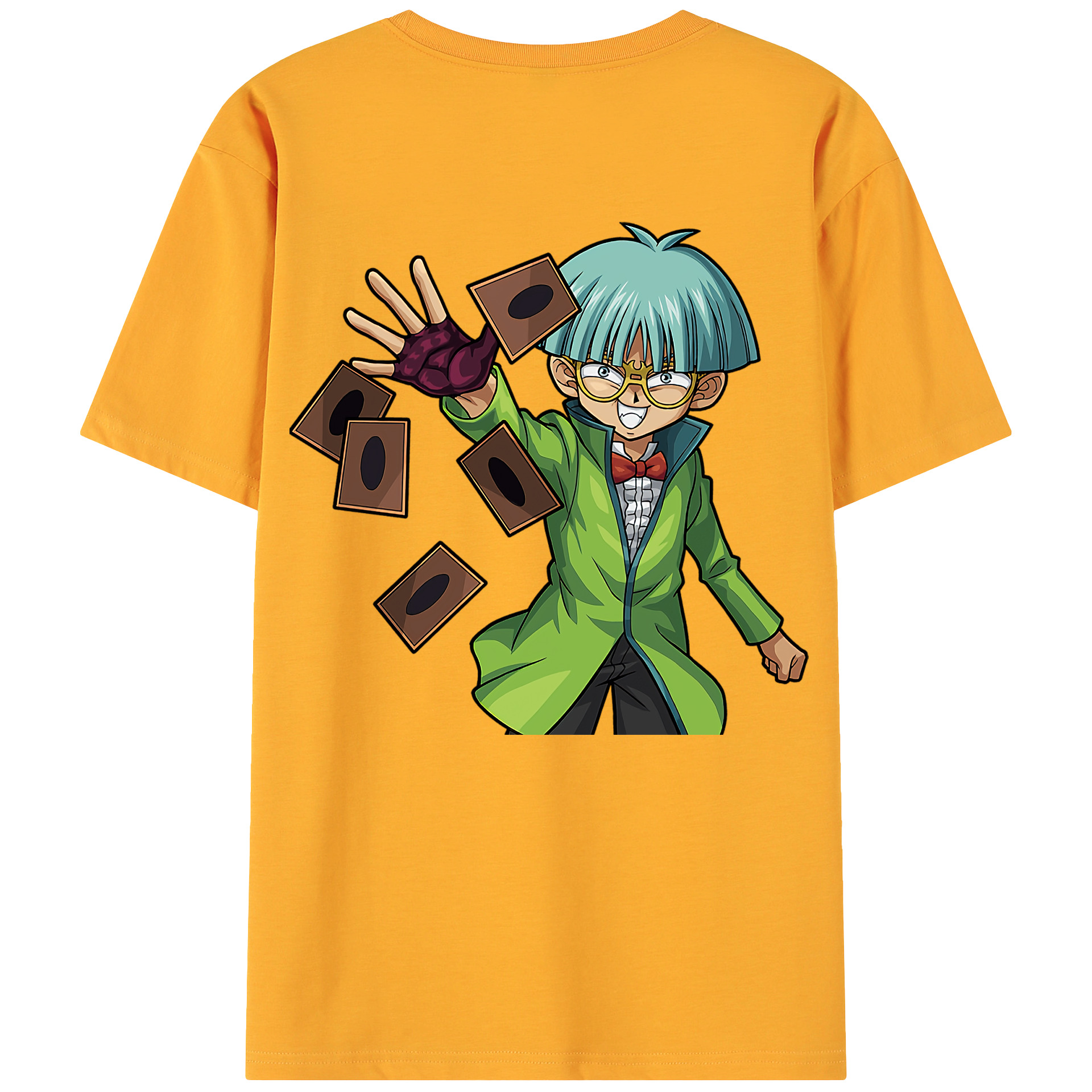 （画像用） 遊☆戯☆王 Yu-Gi-Oh! 綿100％ メンズ半袖Tシャツ（バックプリント） 通気性