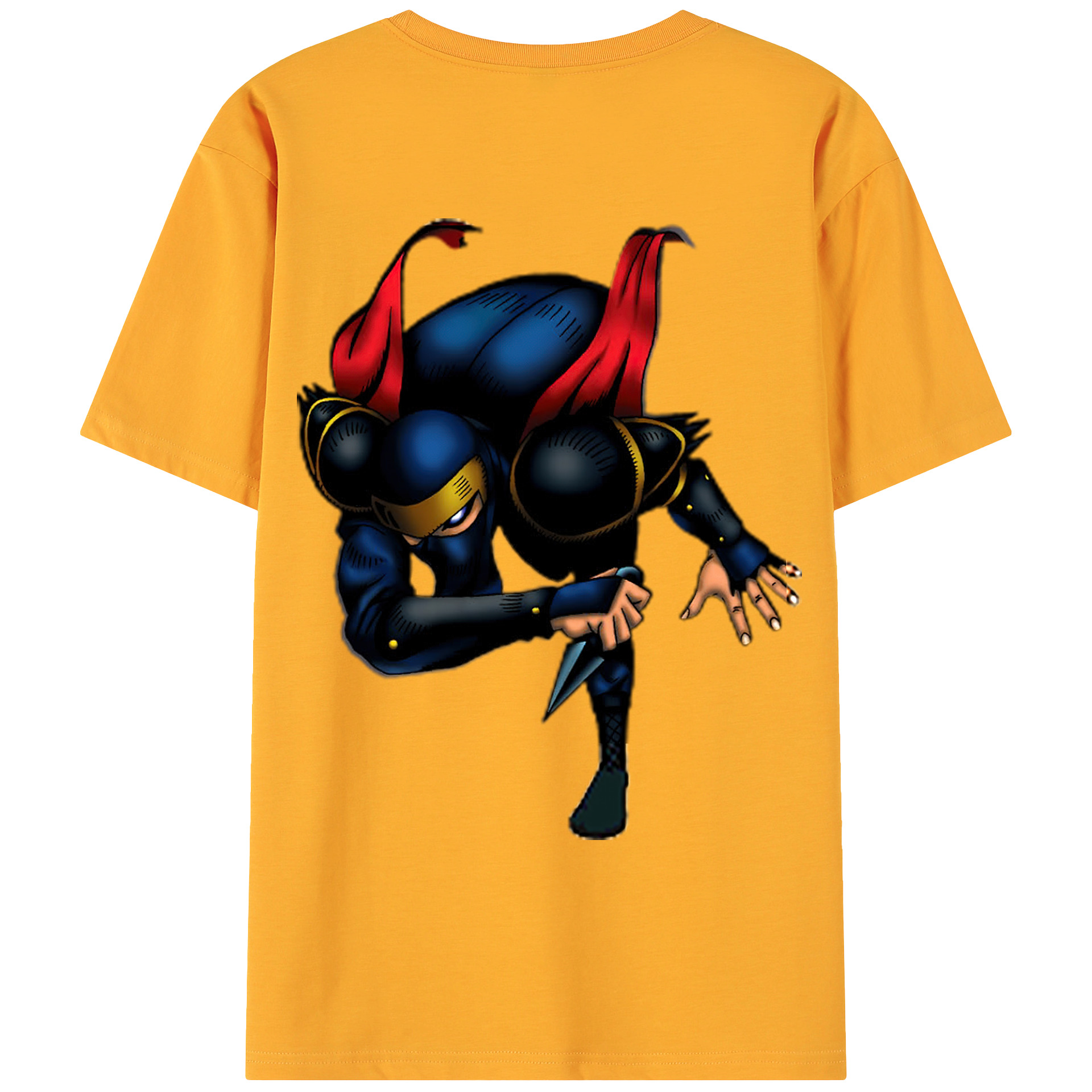 （画像用） 遊☆戯☆王 Yu-Gi-Oh! 綿100％ メンズ半袖Tシャツ（バックプリント） 通気性