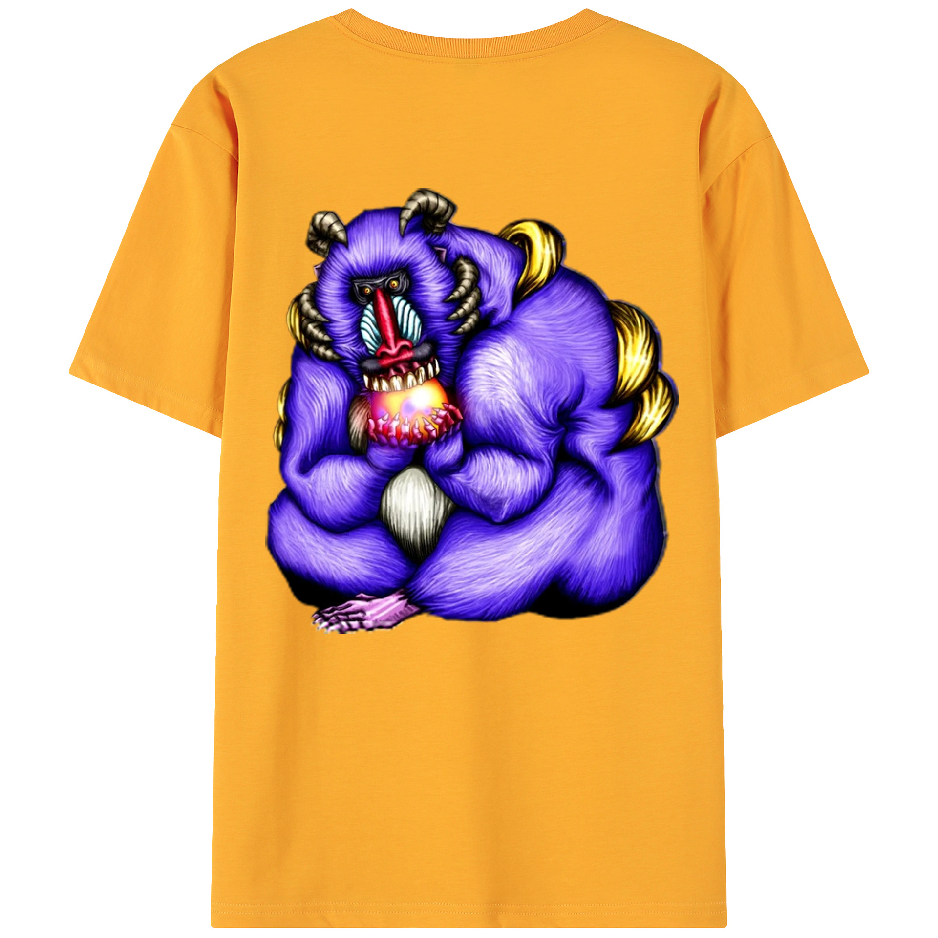 （画像用） 遊☆戯☆王 Yu-Gi-Oh! 綿100％ メンズ半袖Tシャツ（バックプリント） 通気性