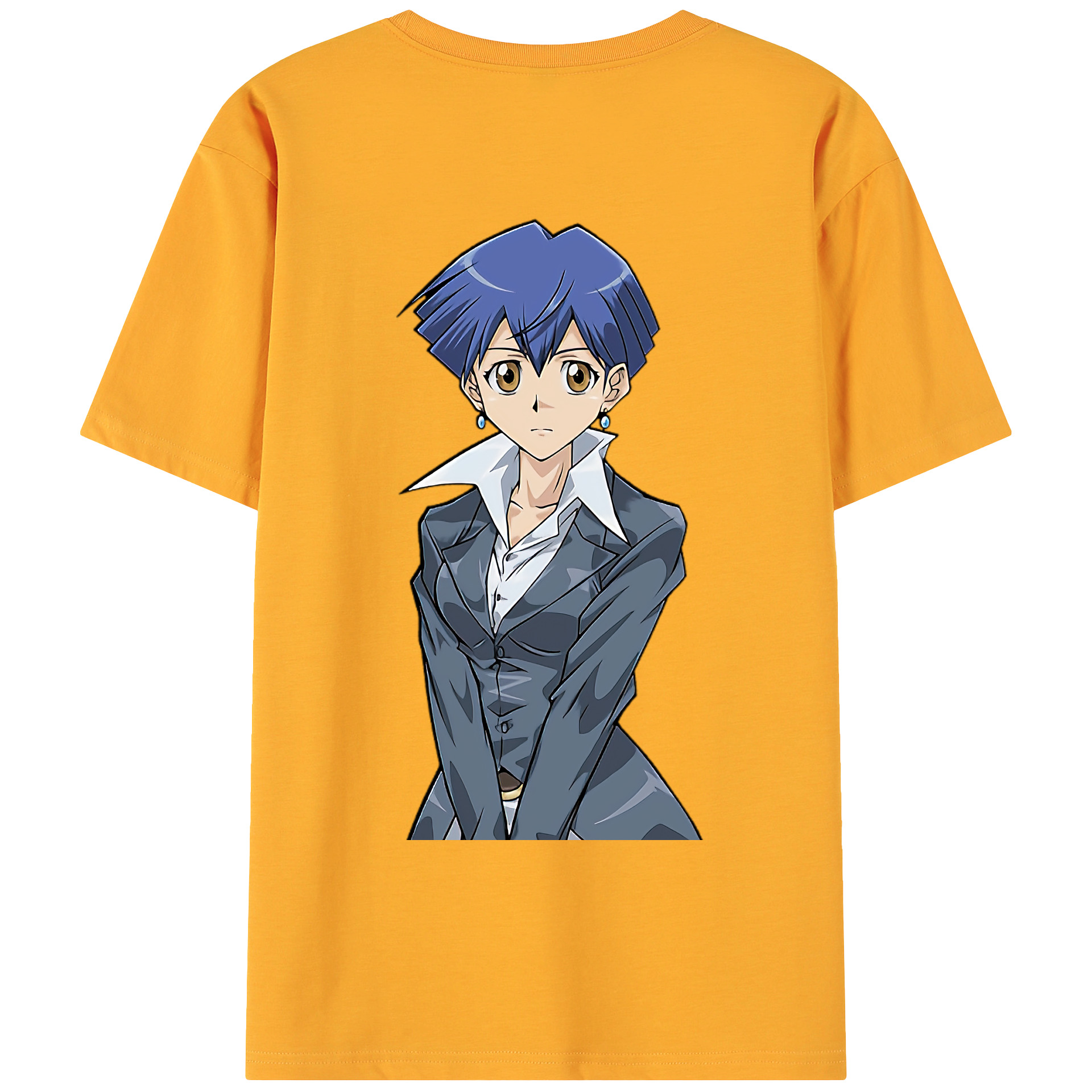 （画像用） 遊☆戯☆王 Yu-Gi-Oh! 綿100％ メンズ半袖Tシャツ（バックプリント） 通気性