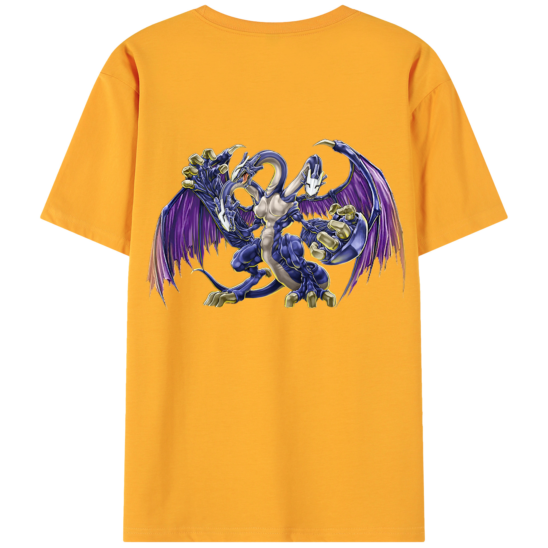 （画像用） 遊☆戯☆王 Yu-Gi-Oh! 綿100％ メンズ半袖Tシャツ（バックプリント） 通気性