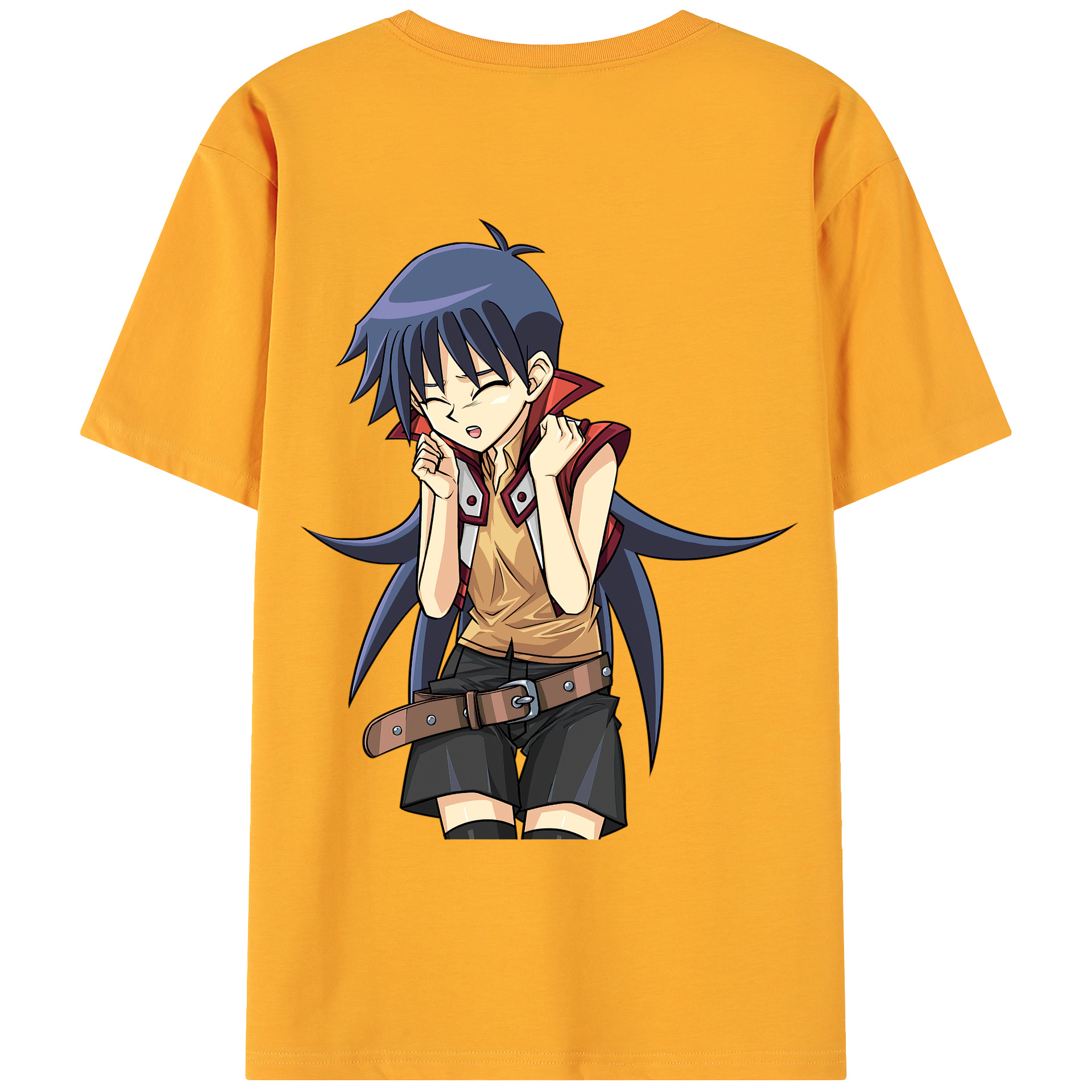 （画像用） 遊☆戯☆王 Yu-Gi-Oh! 綿100％ メンズ半袖Tシャツ（バックプリント） 通気性