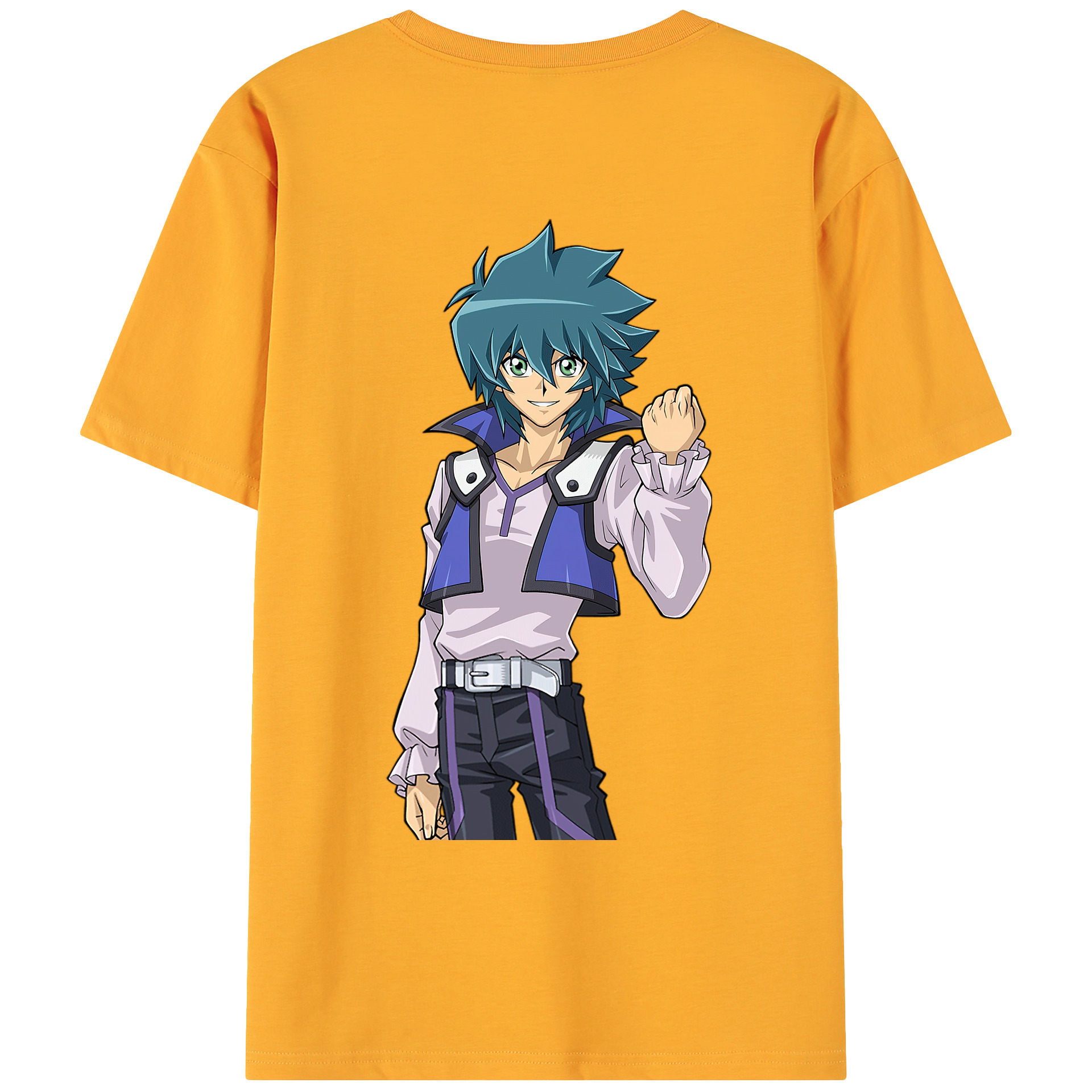 （画像用） 遊☆戯☆王 Yu-Gi-Oh! 綿100％ メンズ半袖Tシャツ（バックプリント） 通気性