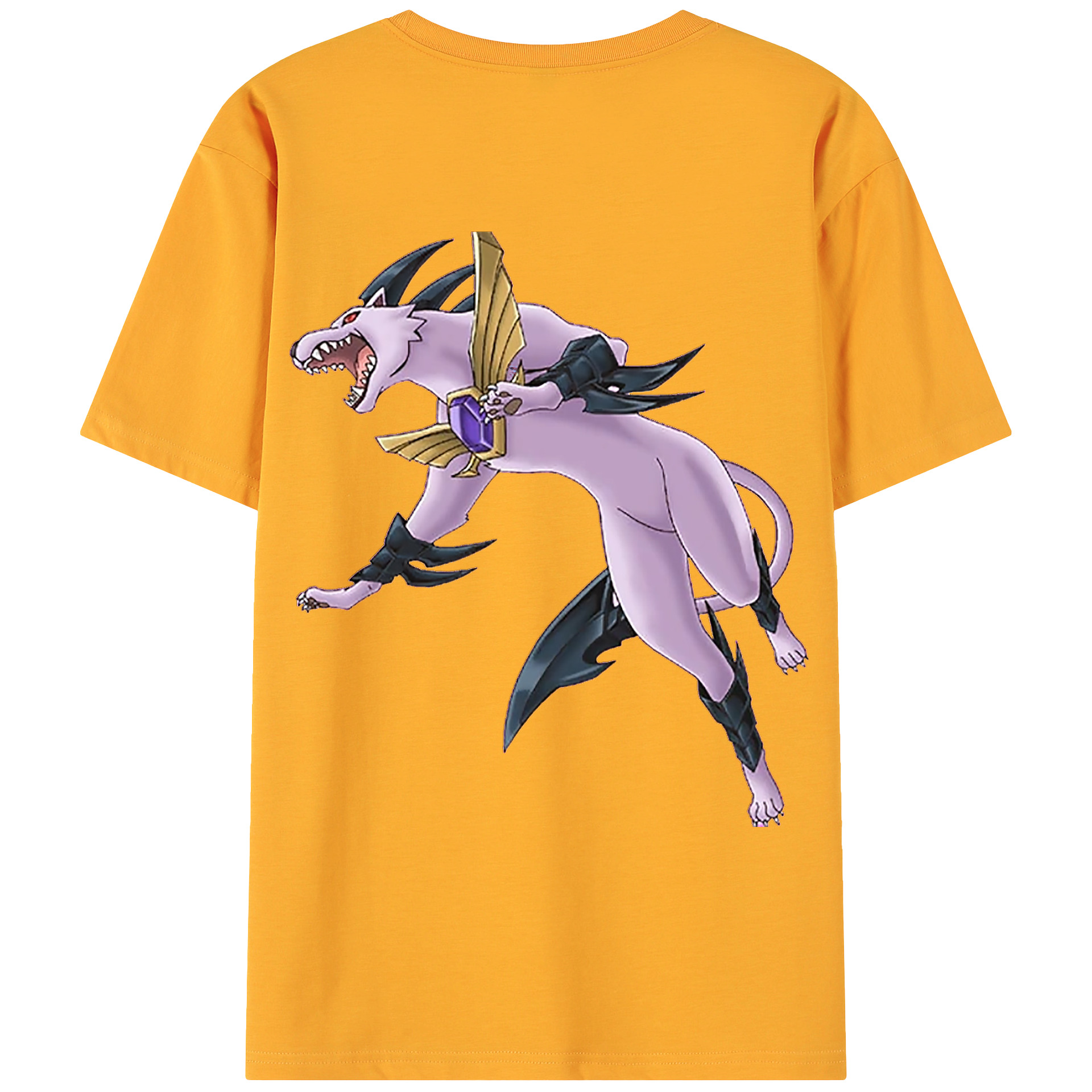 （画像用） 遊☆戯☆王 Yu-Gi-Oh! 綿100％ メンズ半袖Tシャツ（バックプリント） 通気性