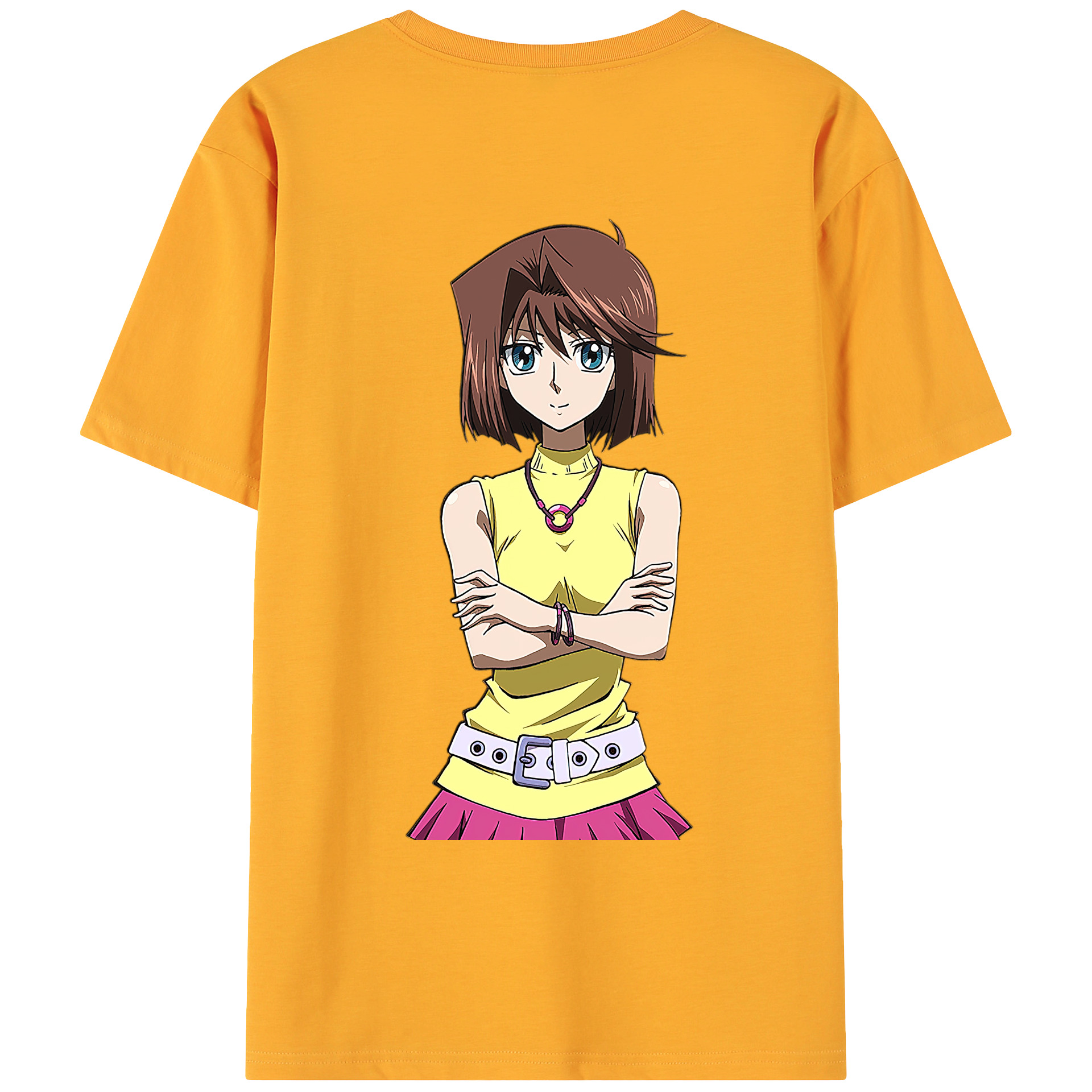 （画像用） 遊☆戯☆王 Yu-Gi-Oh! 綿100％ メンズ半袖Tシャツ（バックプリント） 通気性