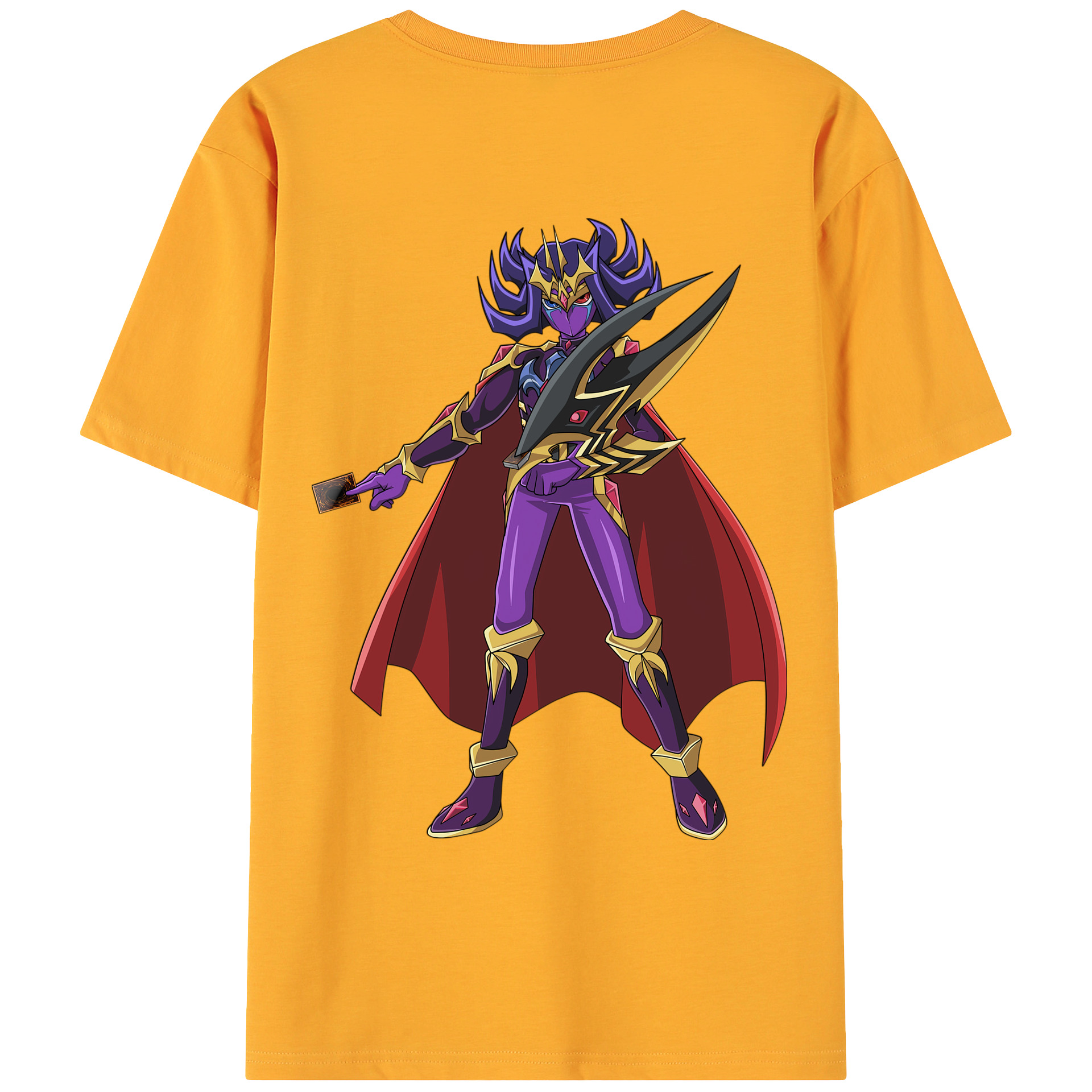 （画像用） 遊☆戯☆王 Yu-Gi-Oh! 綿100％ メンズ半袖Tシャツ（バックプリント） 通気性