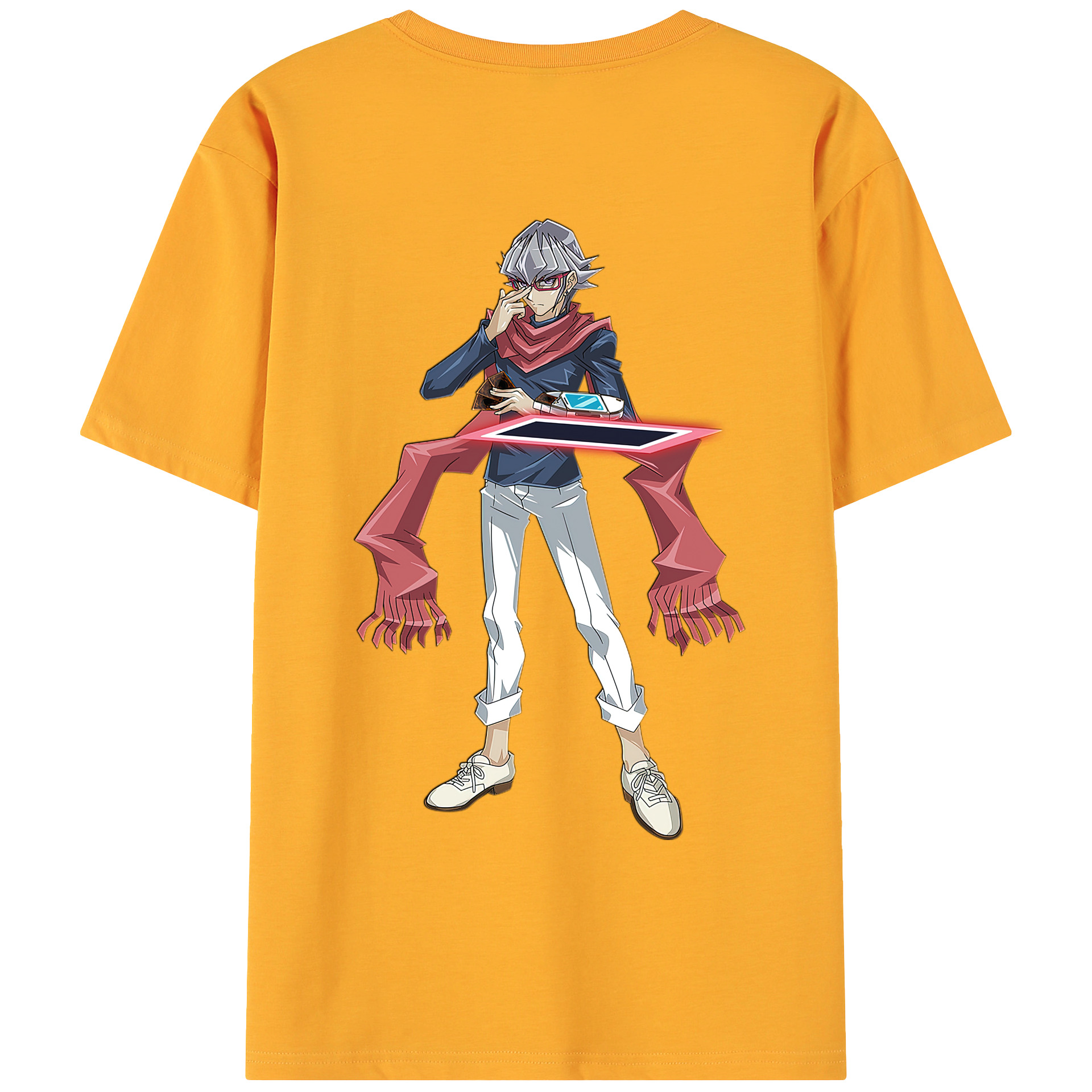 （画像用） 遊☆戯☆王 Yu-Gi-Oh! 綿100％ メンズ半袖Tシャツ（バックプリント） 通気性