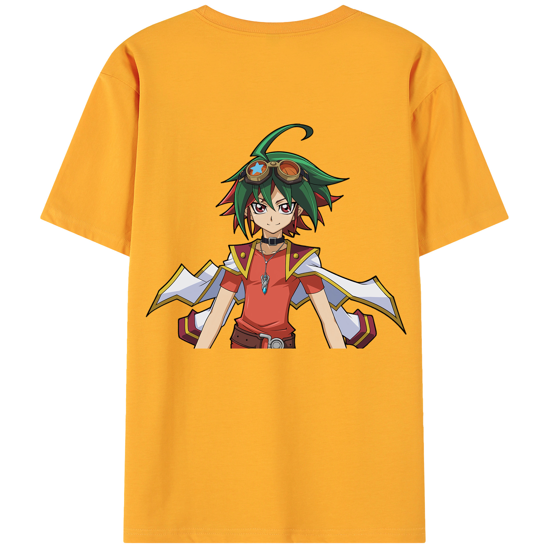 （画像用） 遊☆戯☆王 Yu-Gi-Oh! 綿100％ メンズ半袖Tシャツ（バックプリント） 通気性
