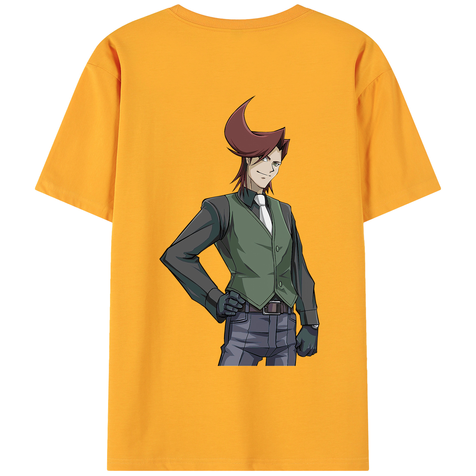 （画像用） 遊☆戯☆王 Yu-Gi-Oh! 綿100％ メンズ半袖Tシャツ（バックプリント） 通気性
