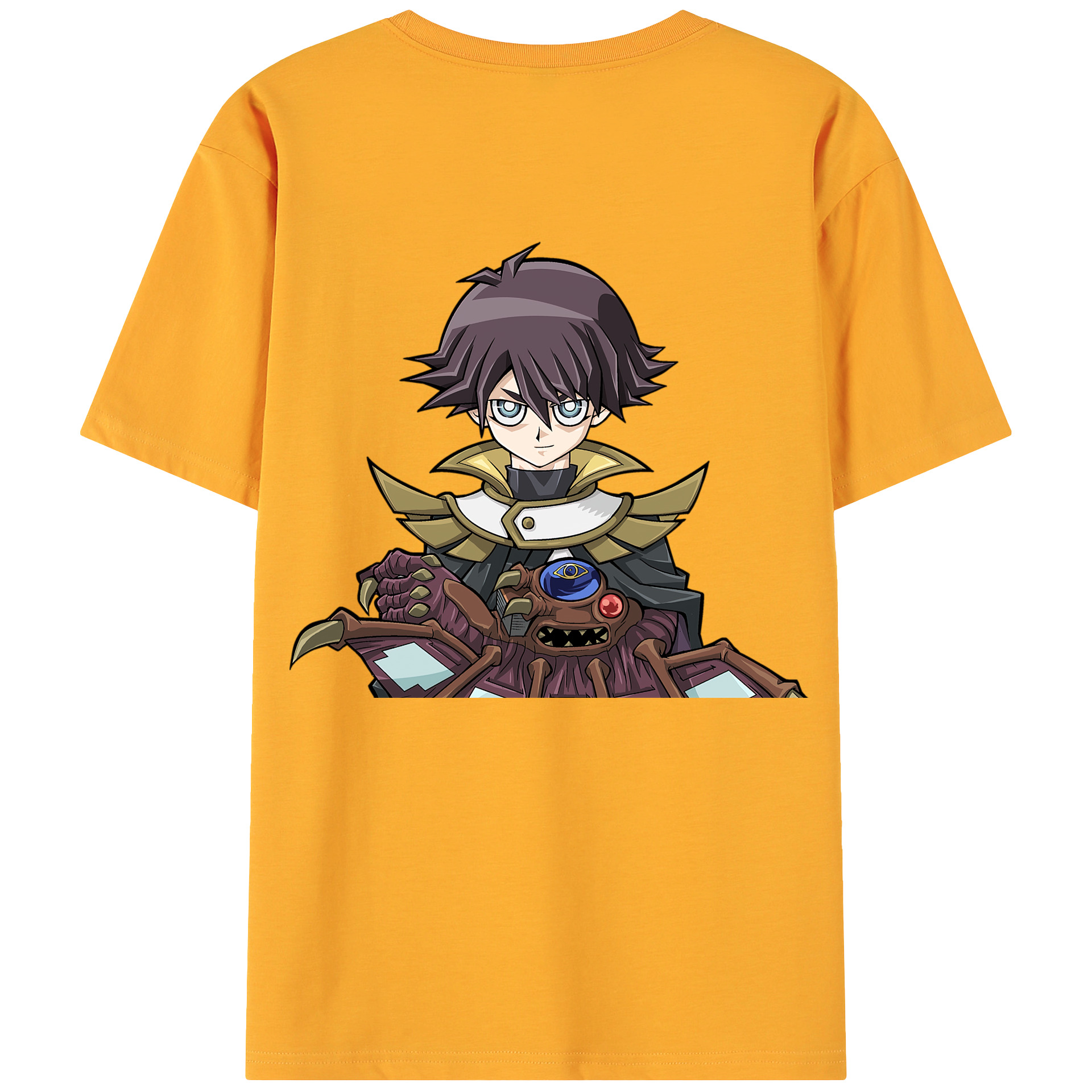 （画像用） 遊☆戯☆王 Yu-Gi-Oh! 綿100％ メンズ半袖Tシャツ（バックプリント） 通気性