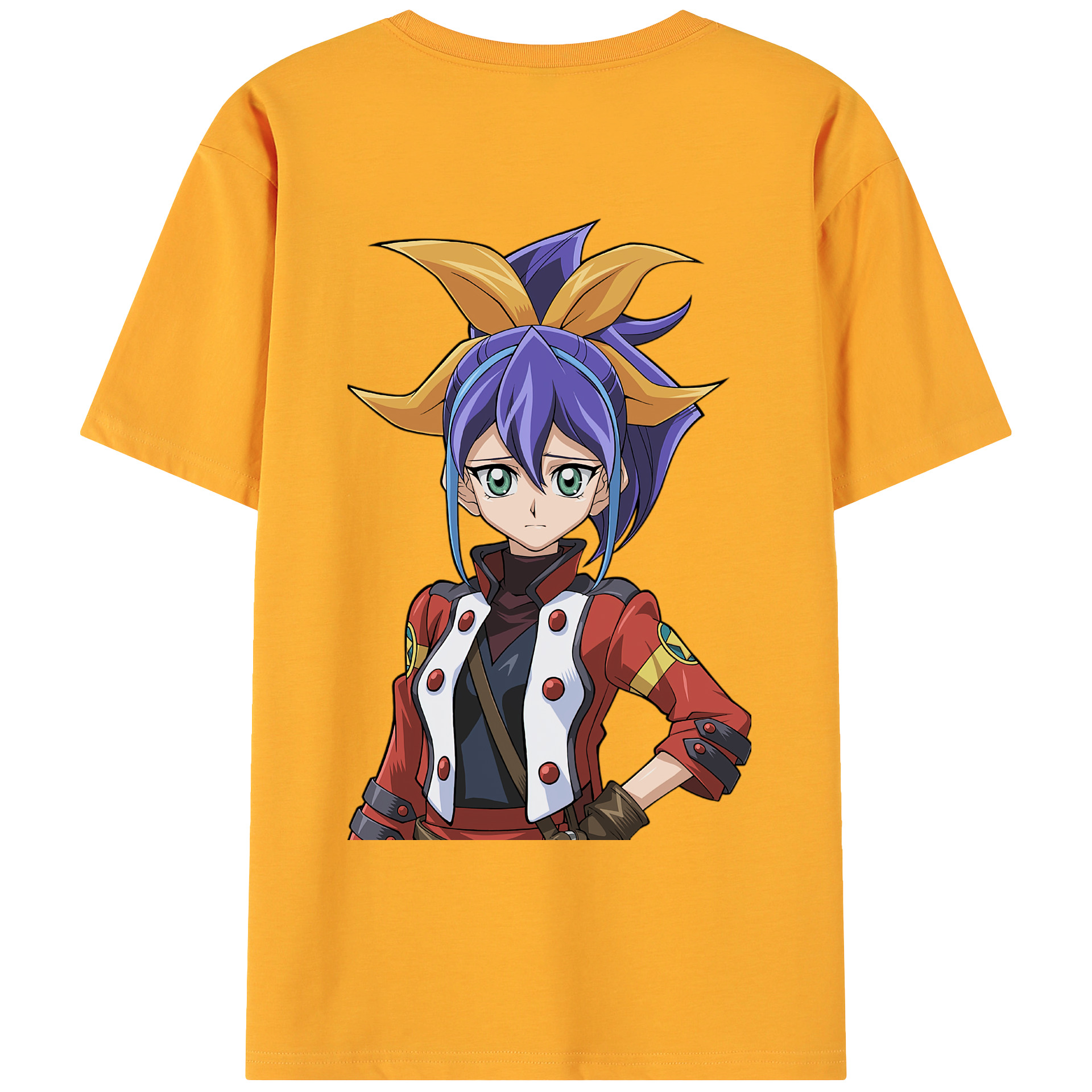 （画像用） 遊☆戯☆王 Yu-Gi-Oh! 綿100％ メンズ半袖Tシャツ（バックプリント） 通気性