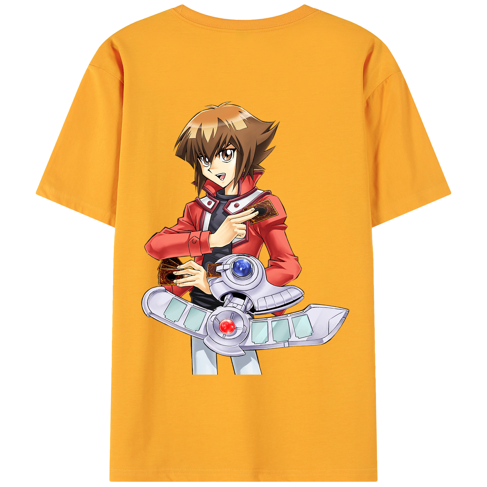（画像用） 遊☆戯☆王 Yu-Gi-Oh! 綿100％ メンズ半袖Tシャツ（バックプリント） 通気性