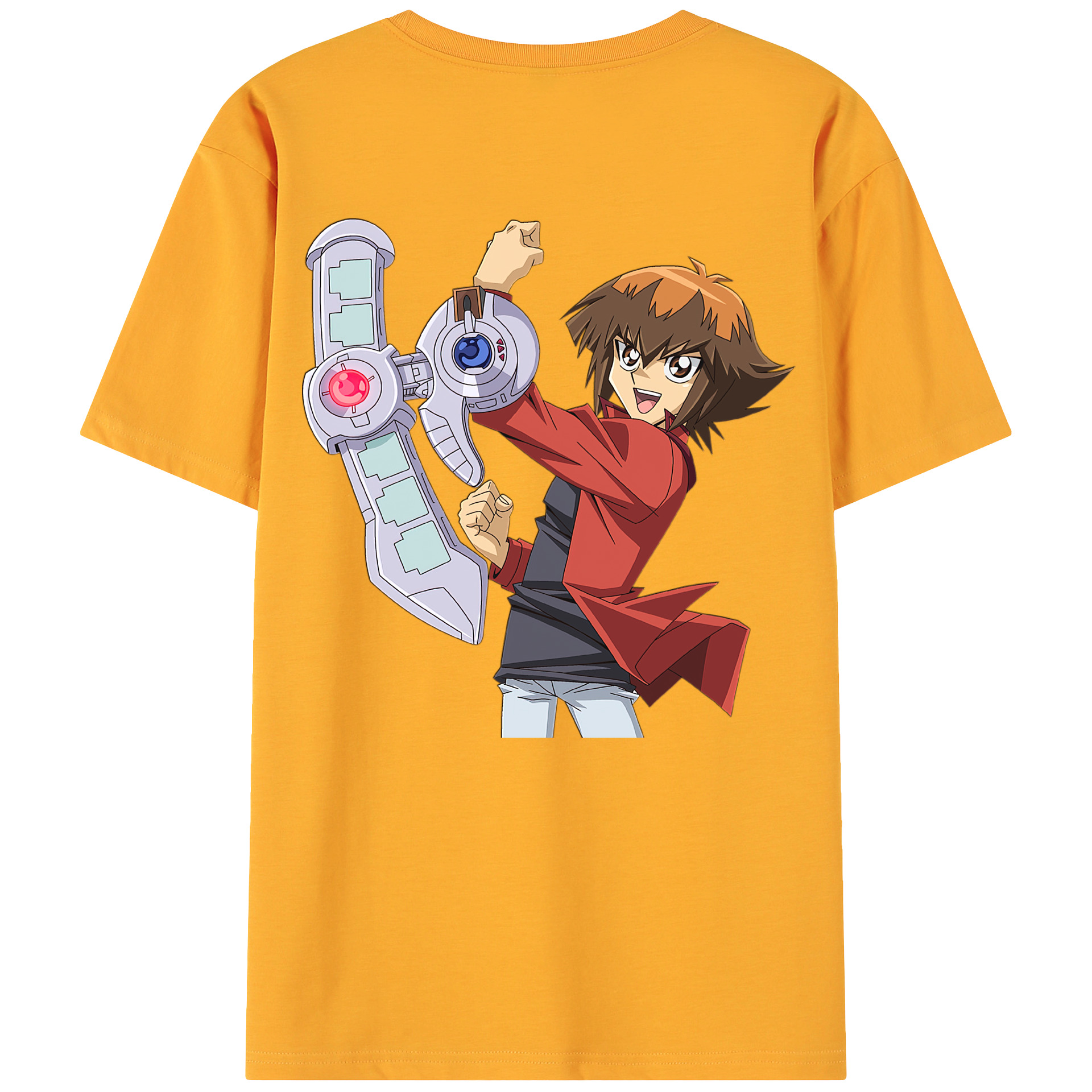 （画像用） 遊☆戯☆王 Yu-Gi-Oh! 綿100％ メンズ半袖Tシャツ（バックプリント） 通気性