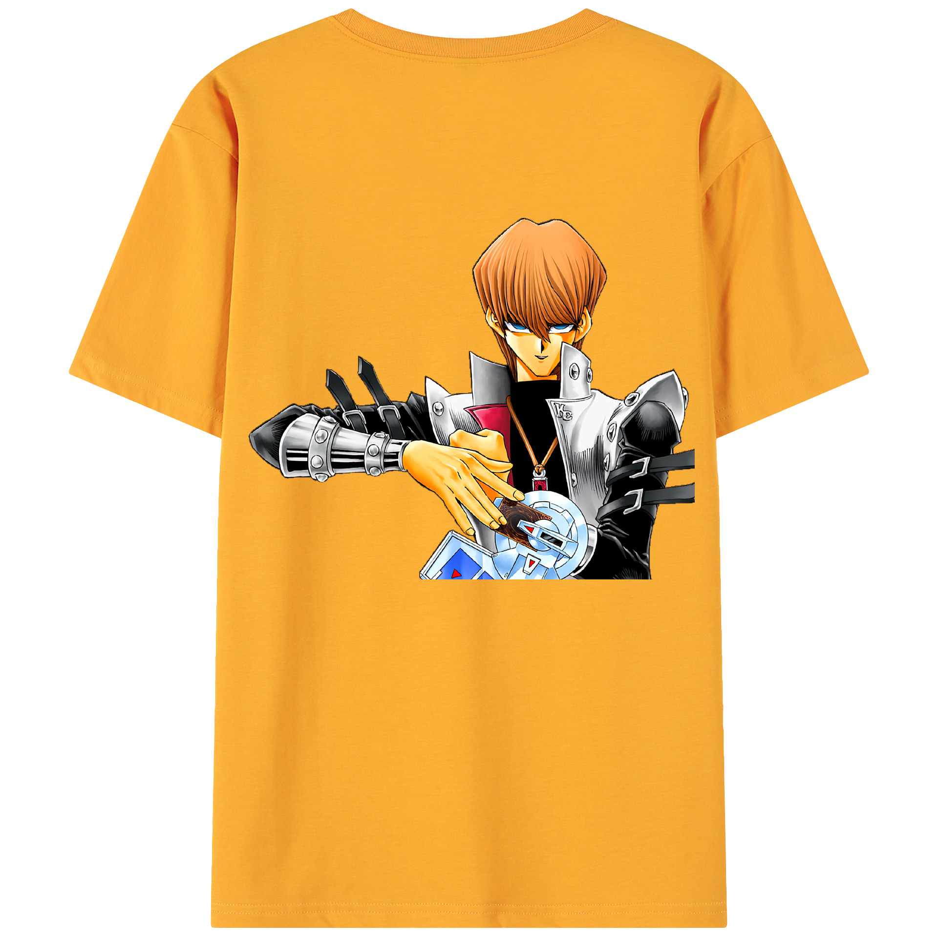 （画像用） 遊☆戯☆王 Yu-Gi-Oh! 綿100％ メンズ半袖Tシャツ（バックプリント） 通気性