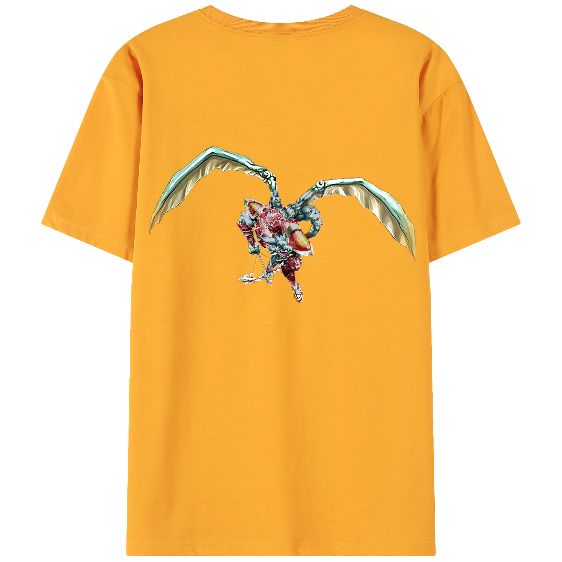 （画像用） 遊☆戯☆王 Yu-Gi-Oh! 綿100％ メンズ半袖Tシャツ（バックプリント） 通気性