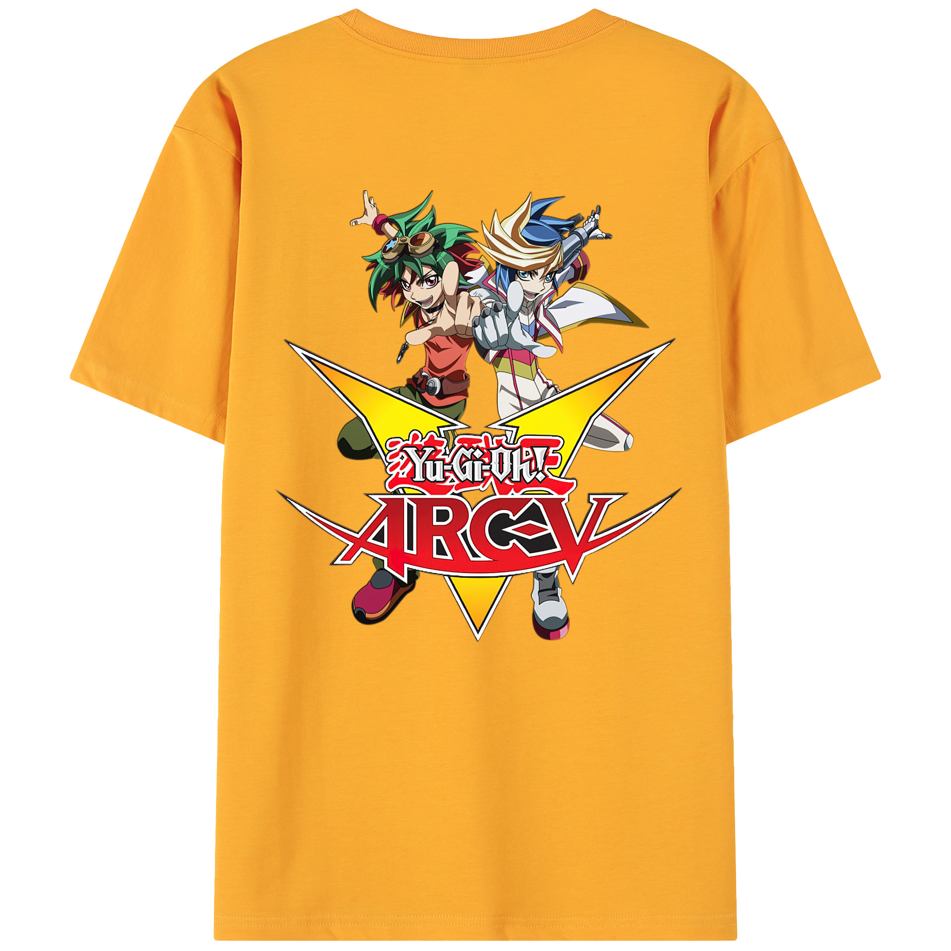 （画像用） 遊☆戯☆王 Yu-Gi-Oh! 綿100％ メンズ半袖Tシャツ（バックプリント） 通気性