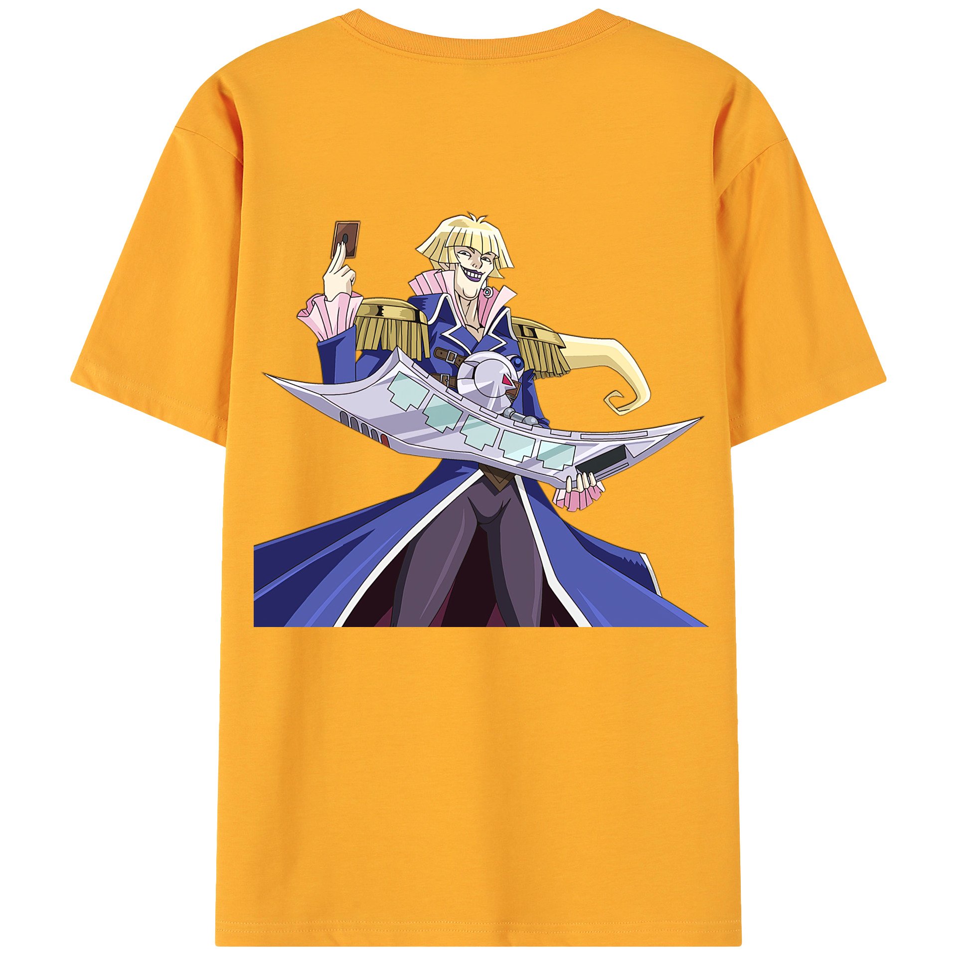 （画像用） 遊☆戯☆王 Yu-Gi-Oh! 綿100％ メンズ半袖Tシャツ（バックプリント） 通気性