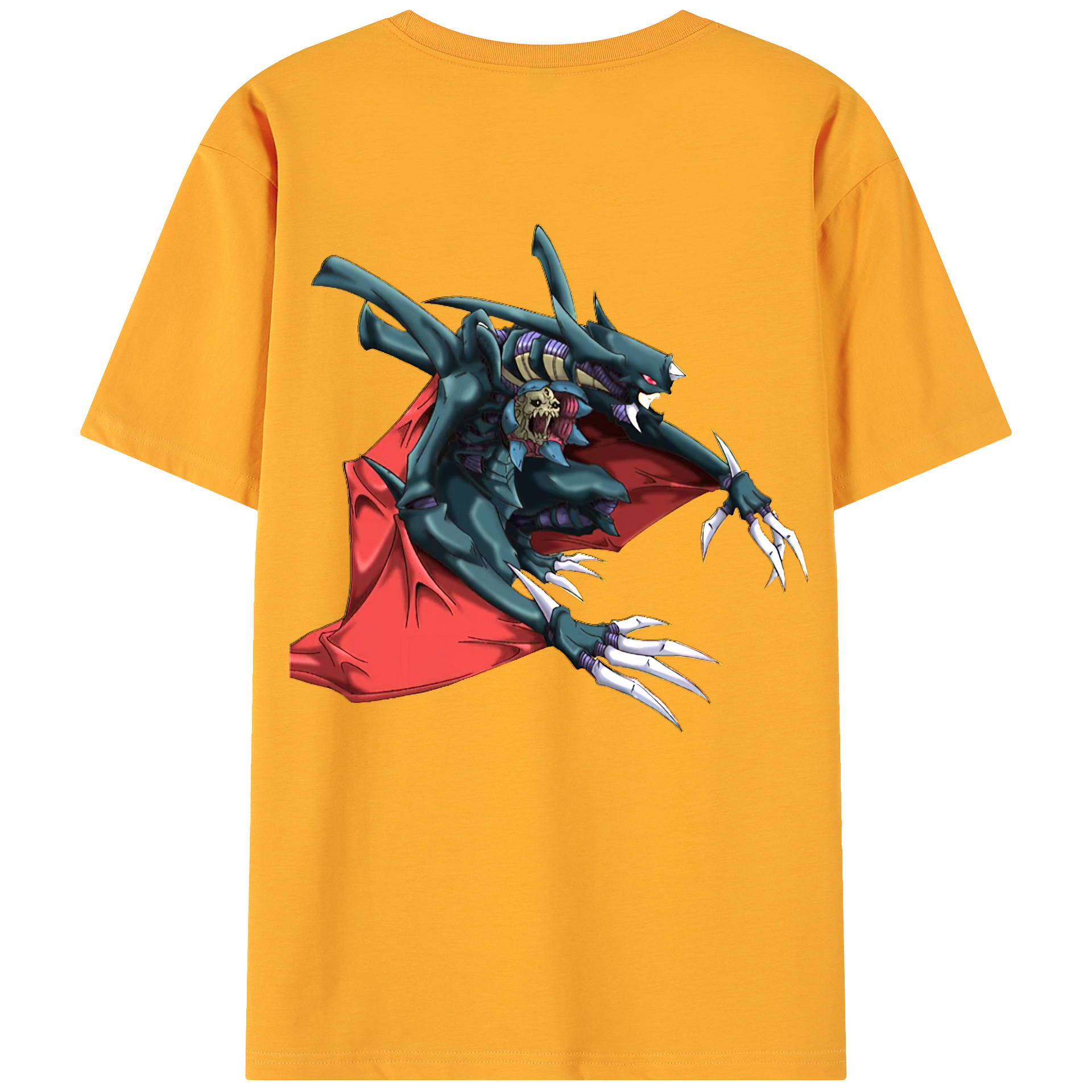 （画像用） 遊☆戯☆王 Yu-Gi-Oh! 綿100％ メンズ半袖Tシャツ（バックプリント） 通気性
