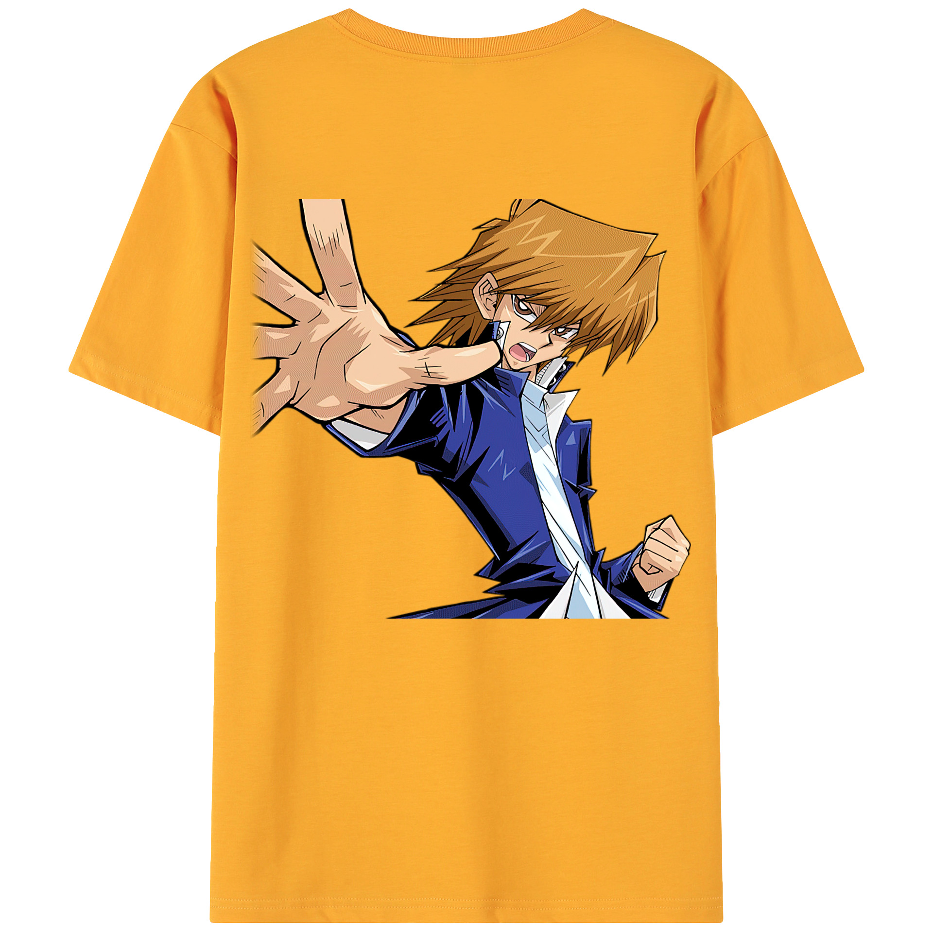 （画像用） 遊☆戯☆王 Yu-Gi-Oh! 綿100％ メンズ半袖Tシャツ（バックプリント） 通気性