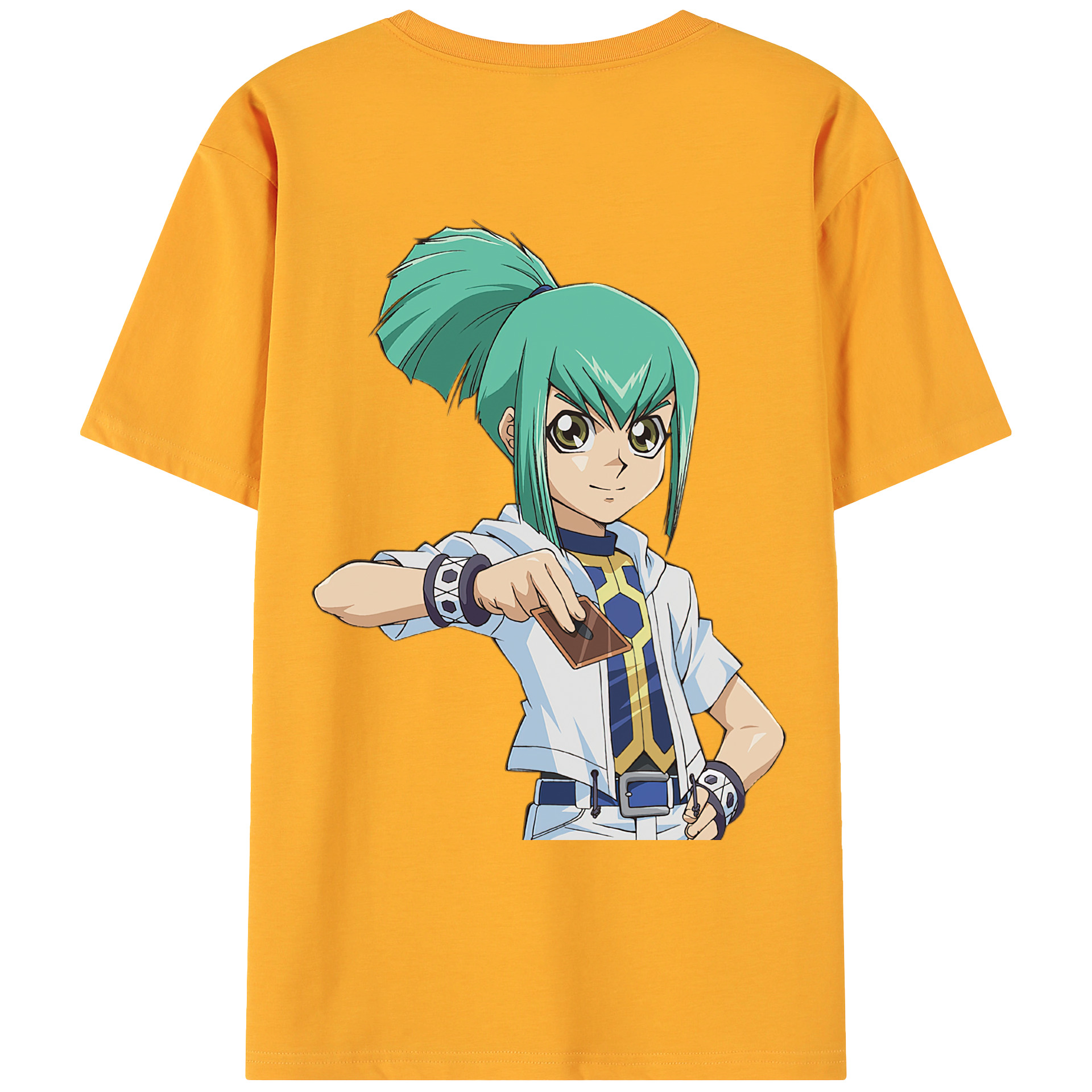 （画像用） 遊☆戯☆王 Yu-Gi-Oh! 綿100％ メンズ半袖Tシャツ（バックプリント） 通気性