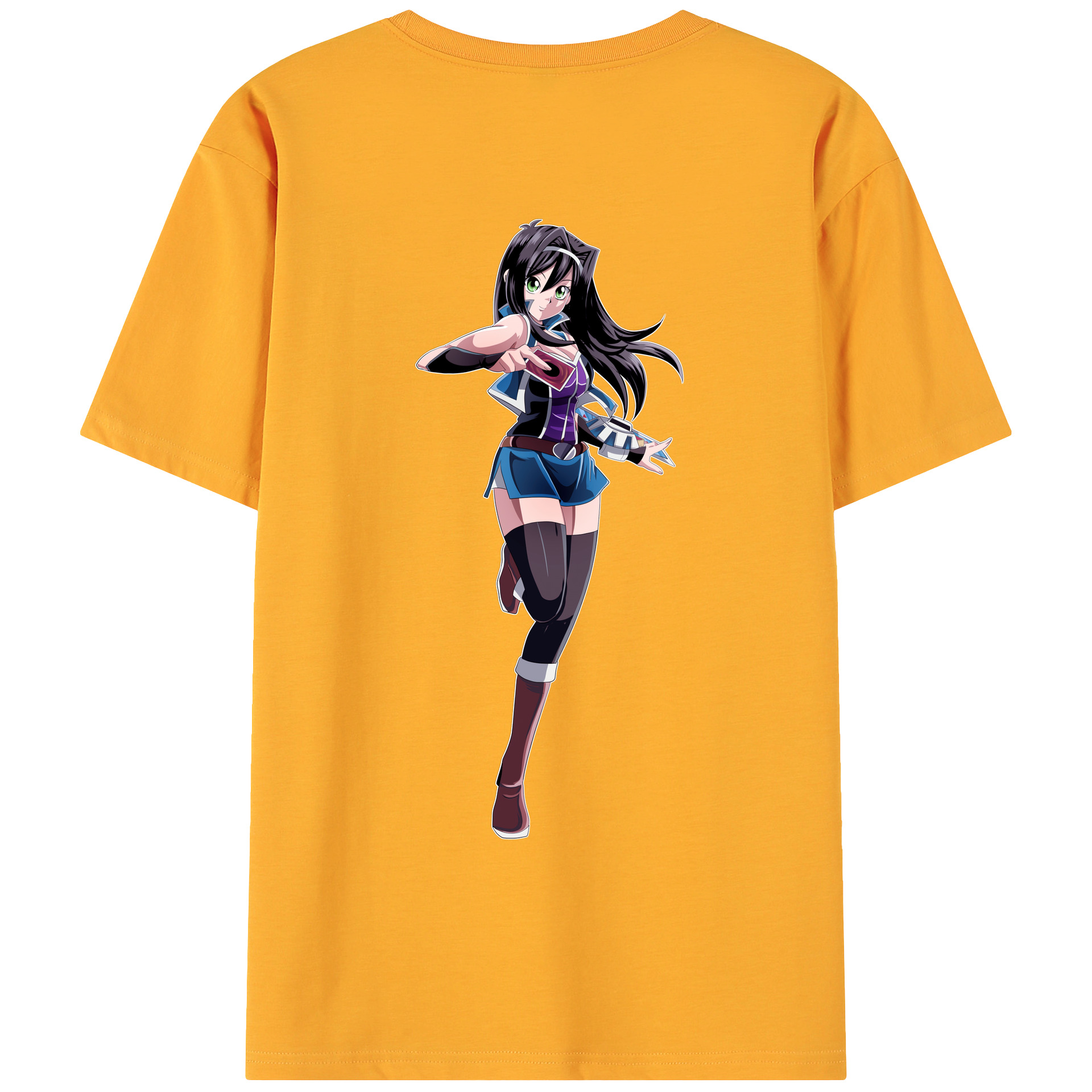（画像用） 遊☆戯☆王 Yu-Gi-Oh! 綿100％ メンズ半袖Tシャツ（バックプリント） 通気性