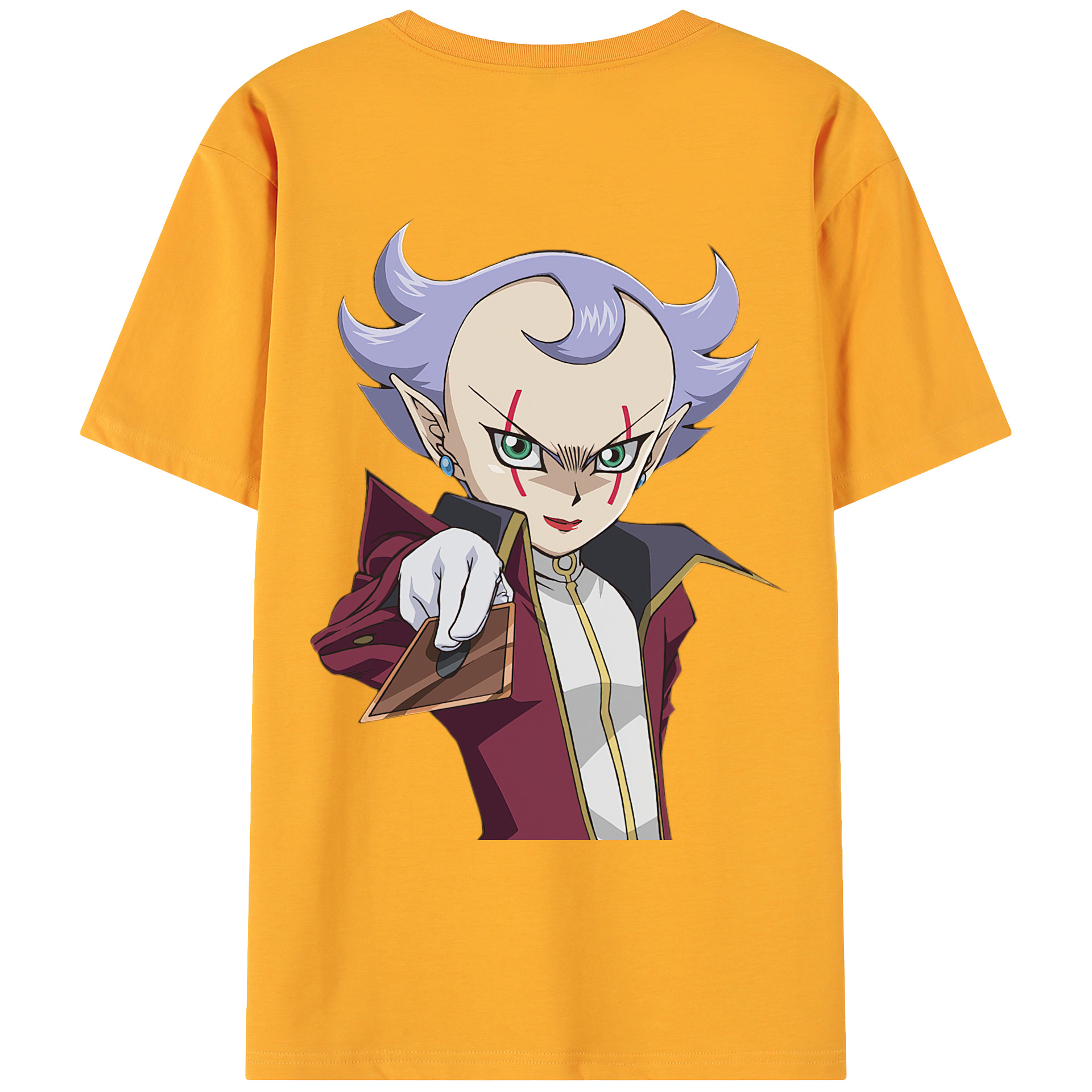 （画像用） 遊☆戯☆王 Yu-Gi-Oh! 綿100％ メンズ半袖Tシャツ（バックプリント） 通気性