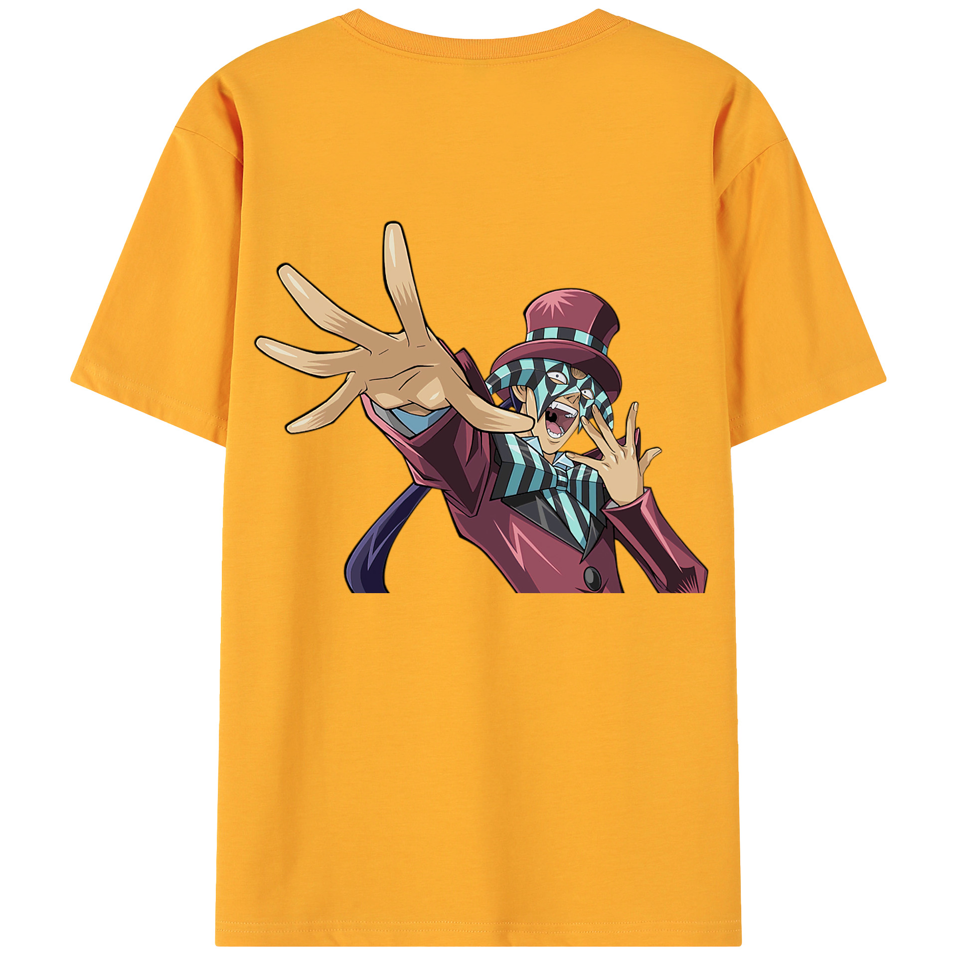 （画像用） 遊☆戯☆王 Yu-Gi-Oh! 綿100％ メンズ半袖Tシャツ（バックプリント） 通気性
