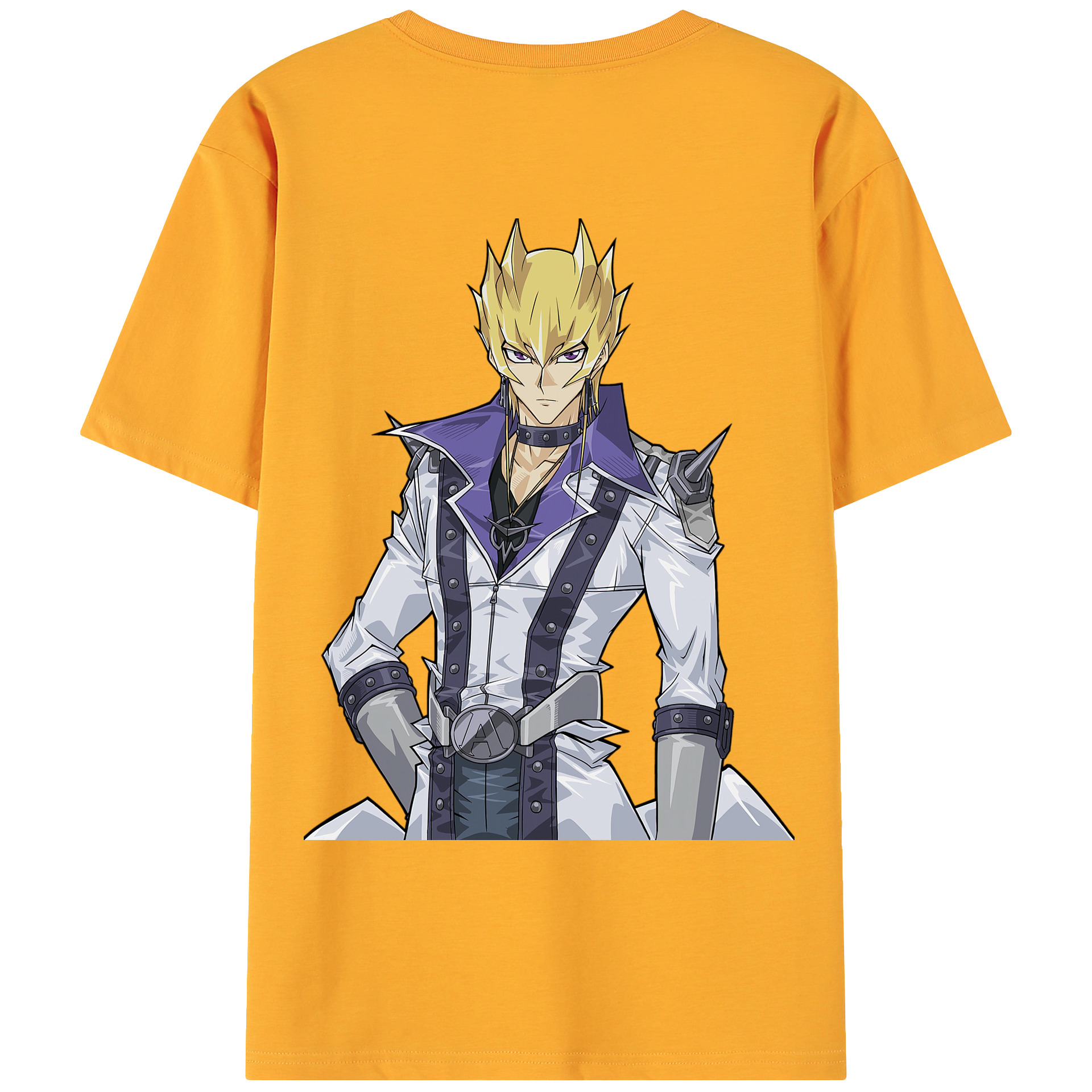 （画像用） 遊☆戯☆王 Yu-Gi-Oh! 綿100％ メンズ半袖Tシャツ（バックプリント） 通気性