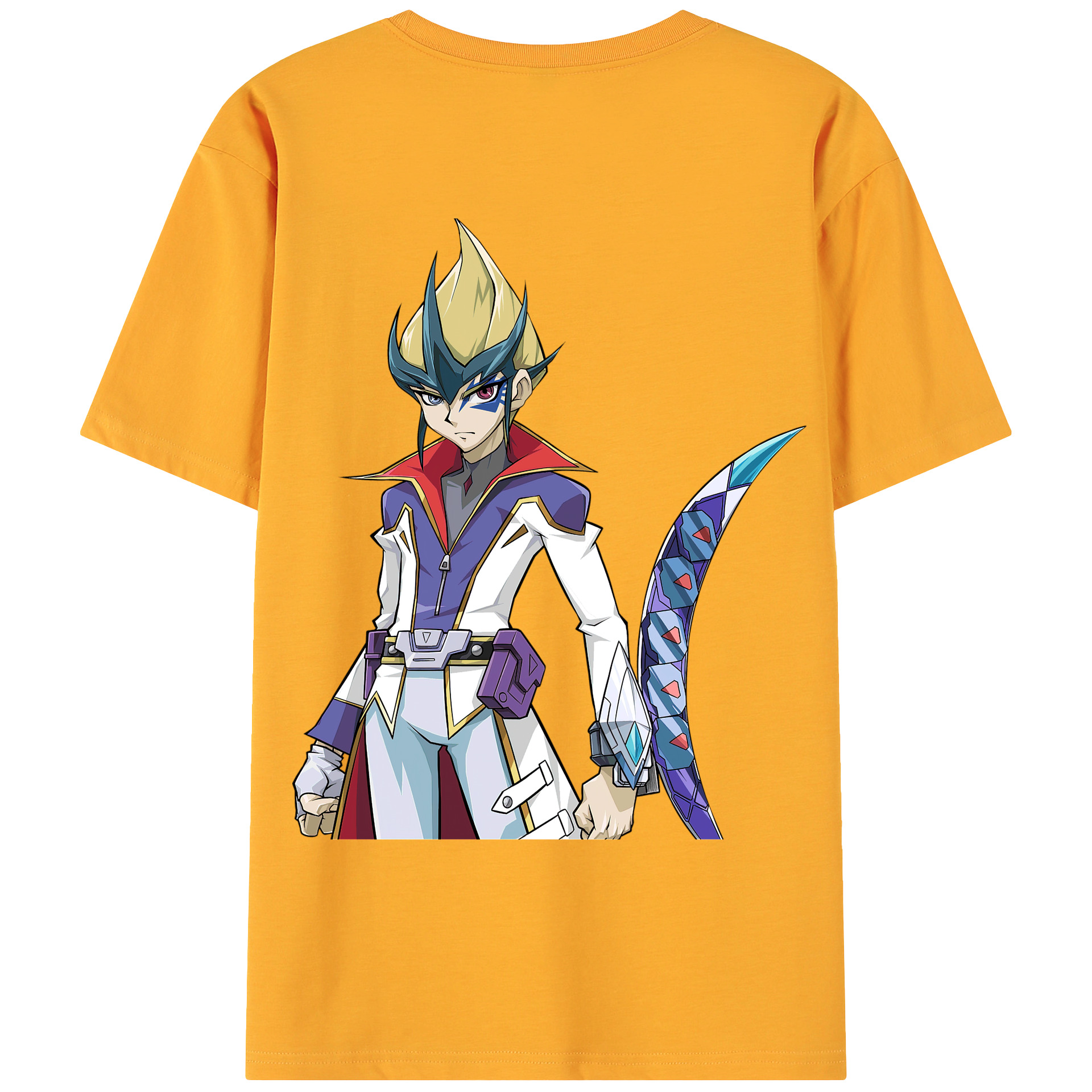 （画像用） 遊☆戯☆王 Yu-Gi-Oh! 綿100％ メンズ半袖Tシャツ（バックプリント） 通気性