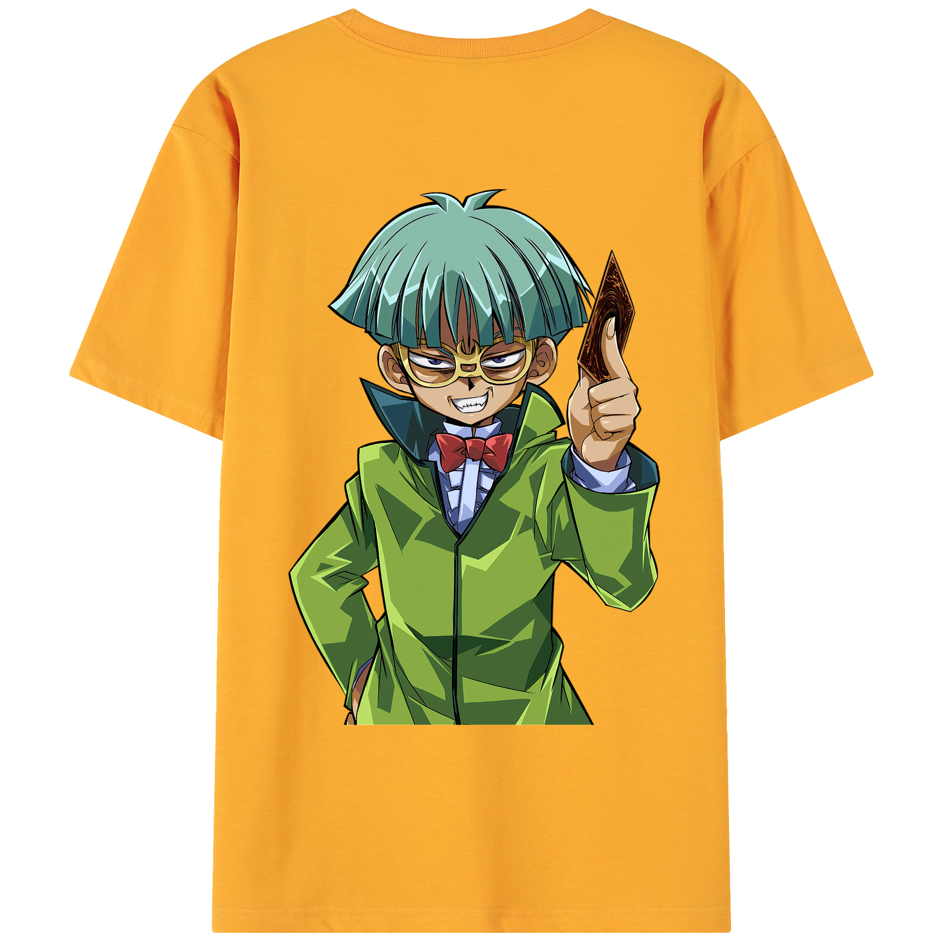 （画像用） 遊☆戯☆王 Yu-Gi-Oh! 綿100％ メンズ半袖Tシャツ（バックプリント） 通気性