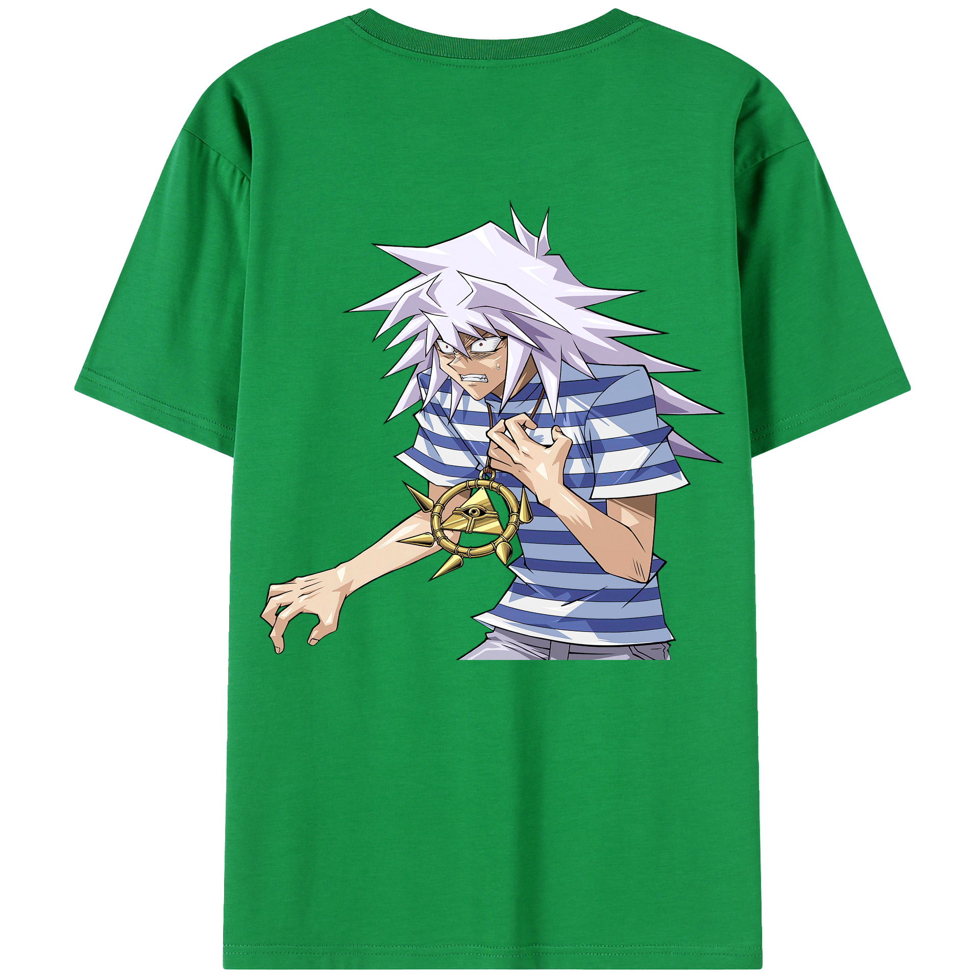 （画像用） 遊☆戯☆王 Yu-Gi-Oh! 綿100％ メンズ半袖Tシャツ（バックプリント） 通気性
