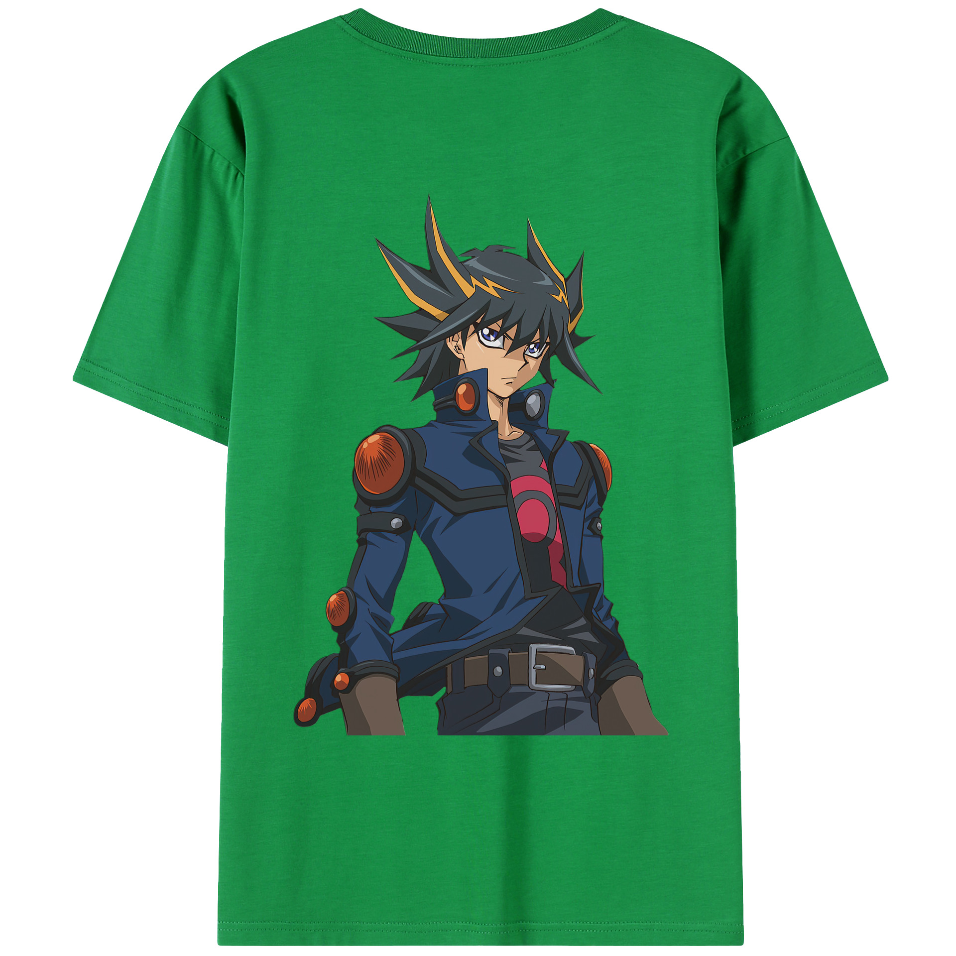 （画像用） 遊☆戯☆王 Yu-Gi-Oh! 綿100％ メンズ半袖Tシャツ（バックプリント） 通気性