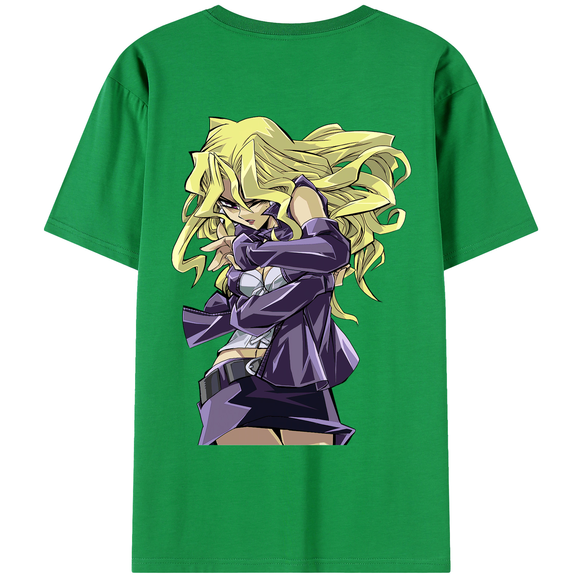 （画像用） 遊☆戯☆王 Yu-Gi-Oh! 綿100％ メンズ半袖Tシャツ（バックプリント） 通気性