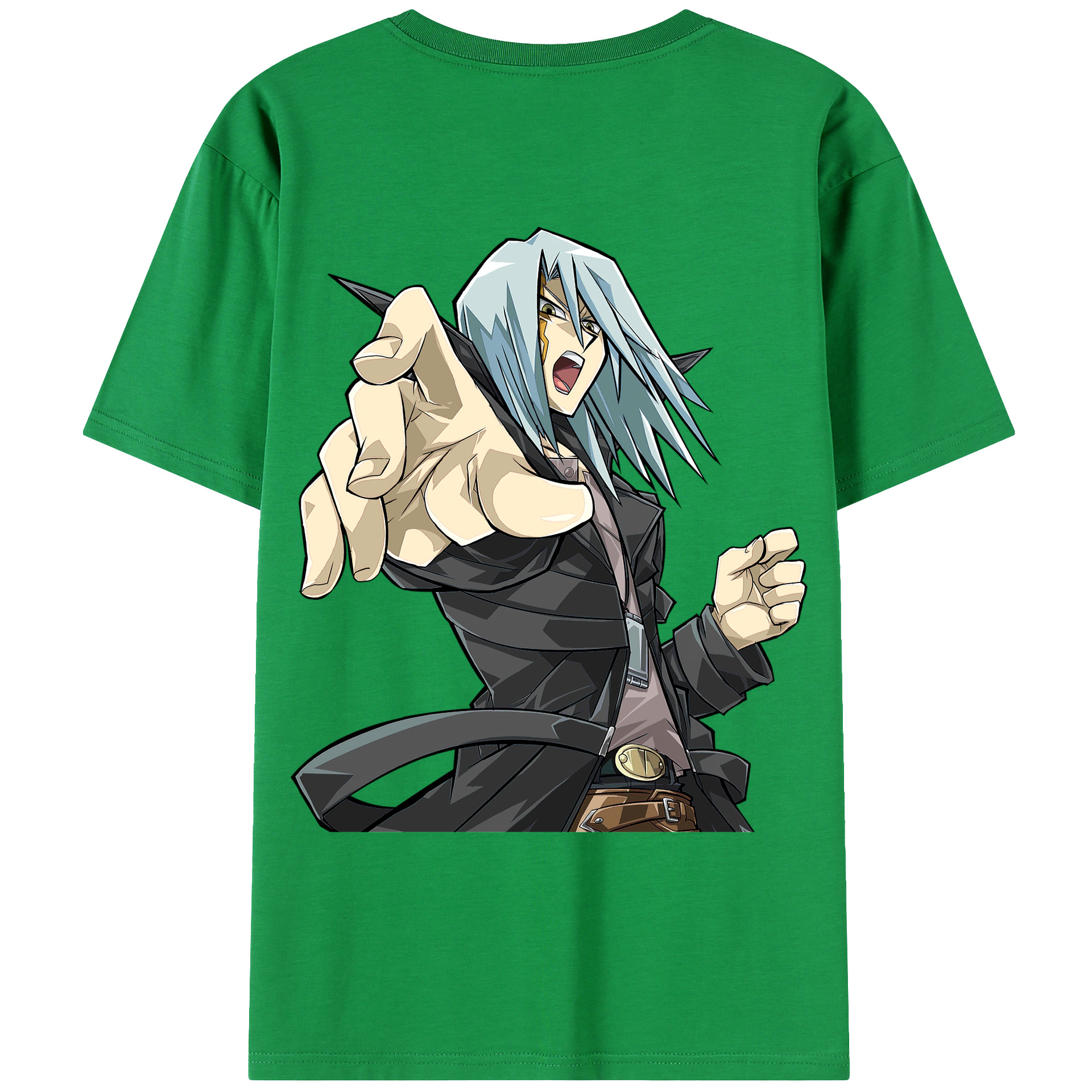 （画像用） 遊☆戯☆王 Yu-Gi-Oh! 綿100％ メンズ半袖Tシャツ（バックプリント） 通気性