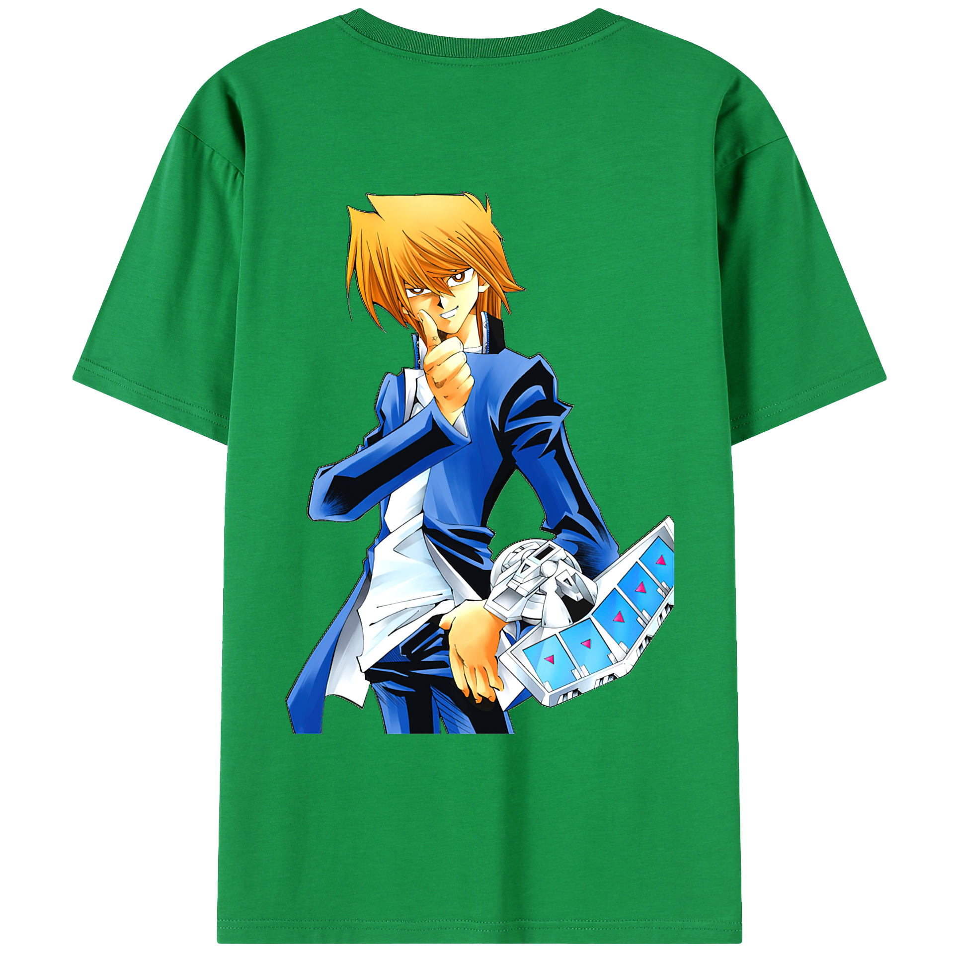 （画像用） 遊☆戯☆王 Yu-Gi-Oh! 綿100％ メンズ半袖Tシャツ（バックプリント） 通気性