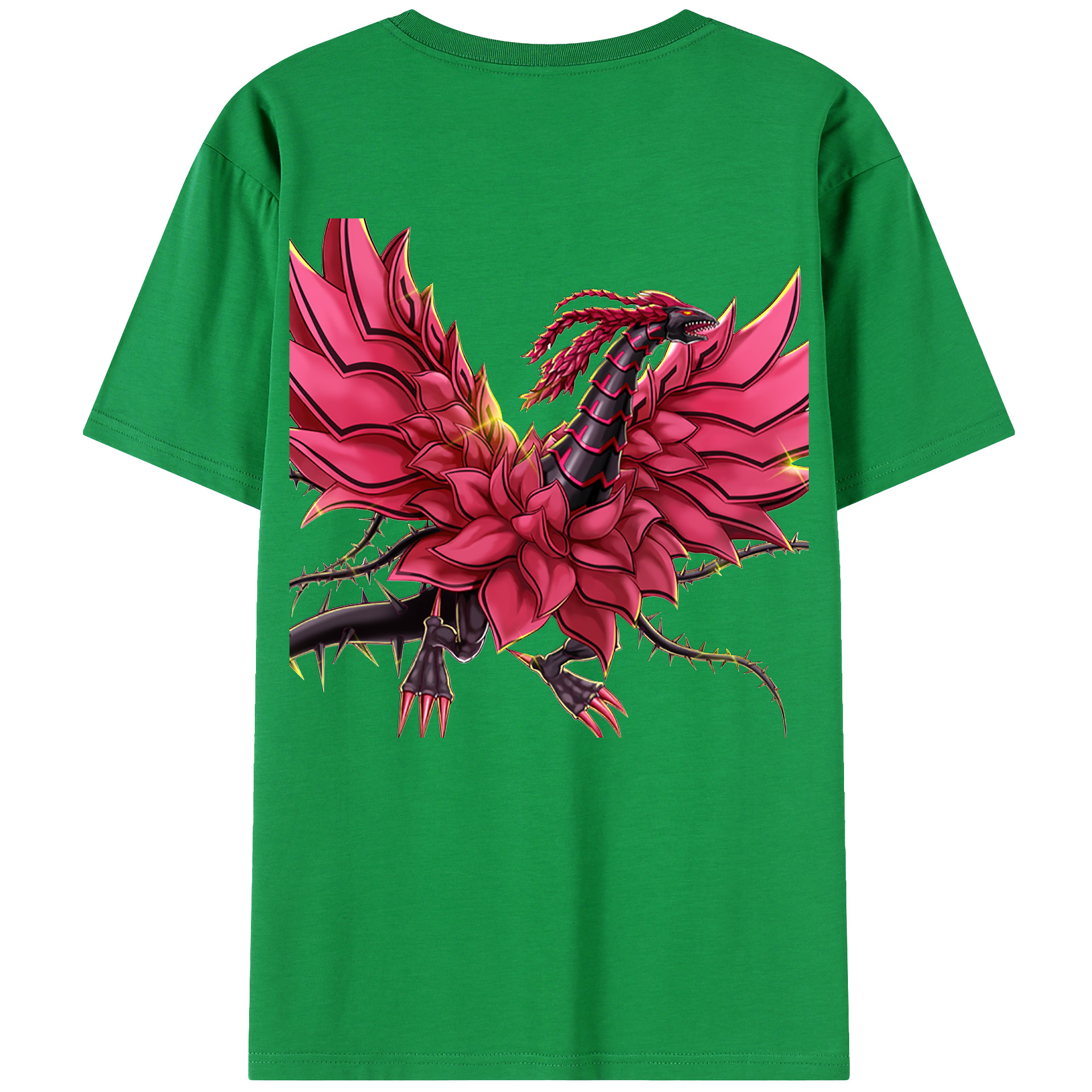 （画像用） 遊☆戯☆王 Yu-Gi-Oh! 綿100％ メンズ半袖Tシャツ（バックプリント） 通気性