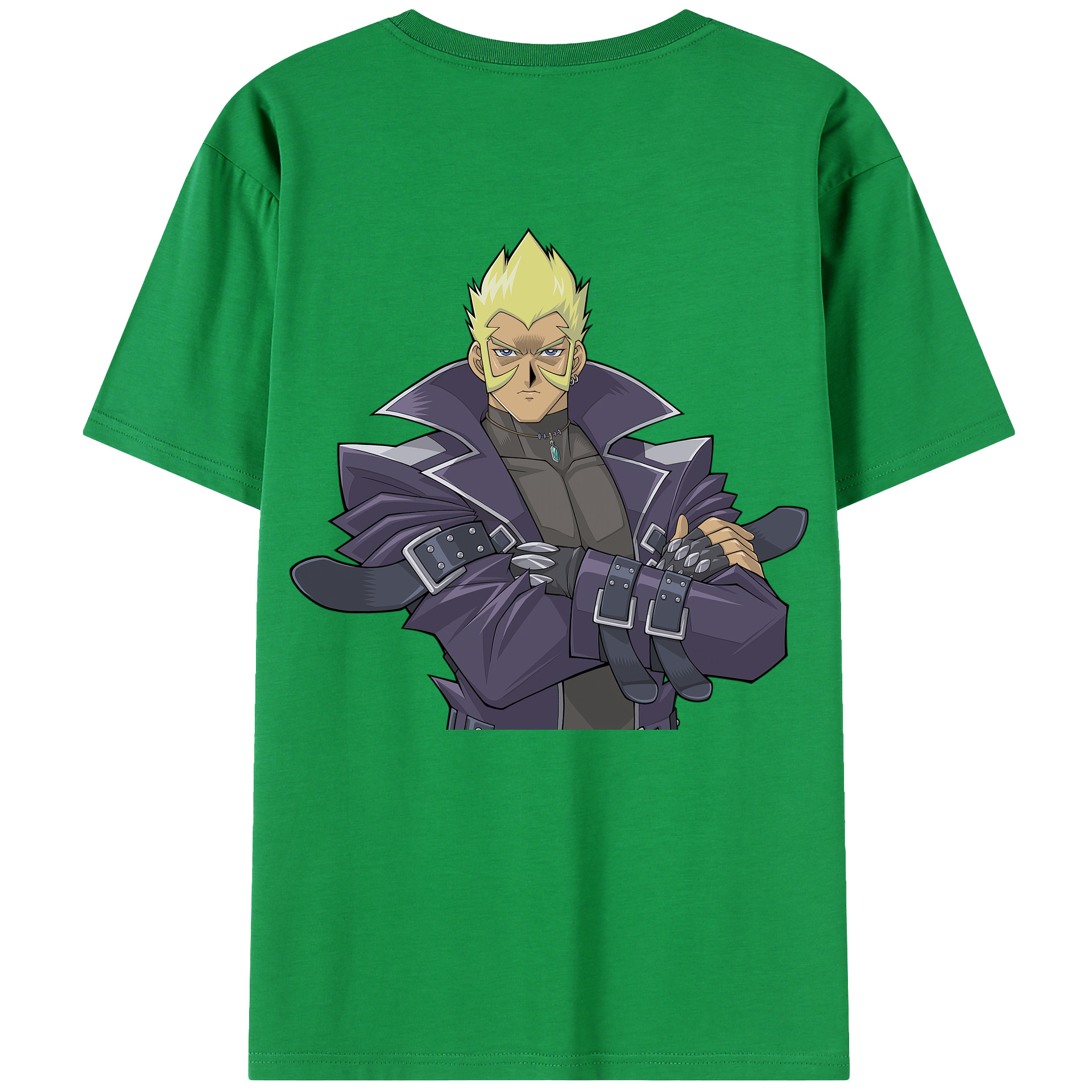 （画像用） 遊☆戯☆王 Yu-Gi-Oh! 綿100％ メンズ半袖Tシャツ（バックプリント） 通気性