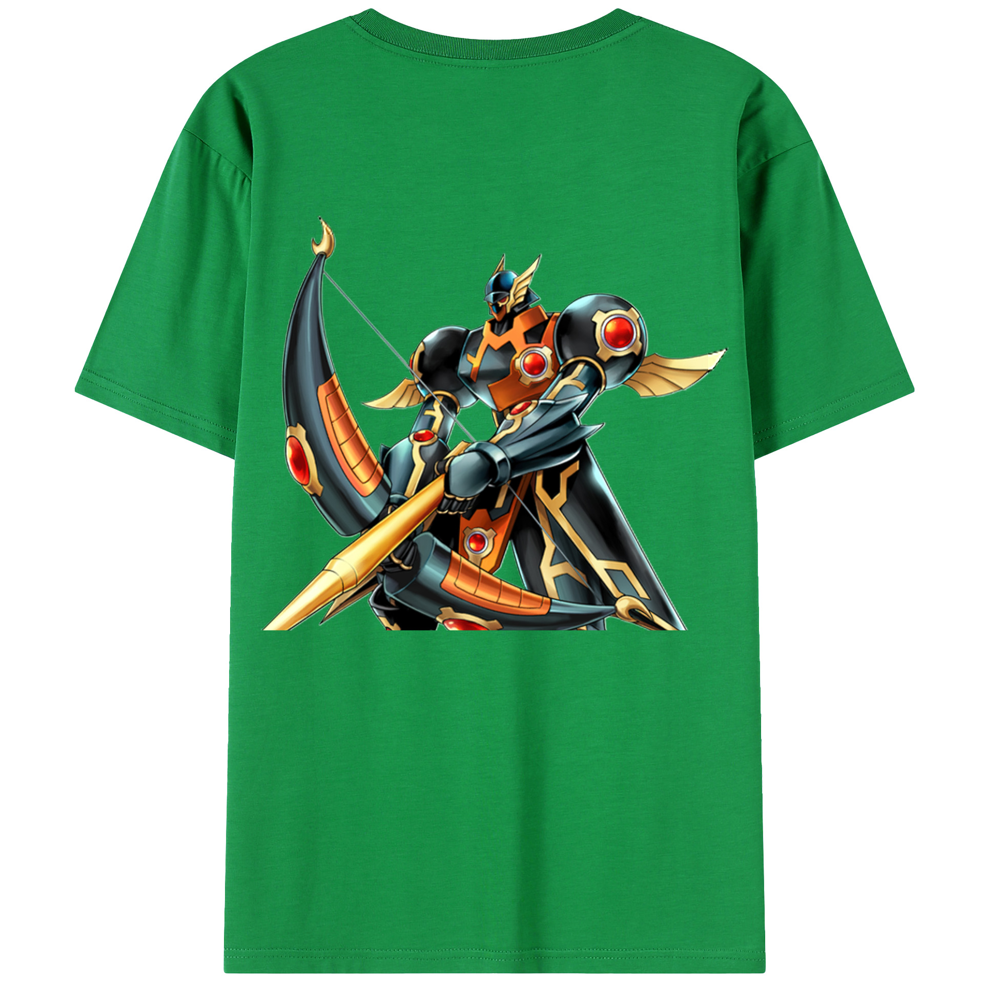 （画像用） 遊☆戯☆王 Yu-Gi-Oh! 綿100％ メンズ半袖Tシャツ（バックプリント） 通気性