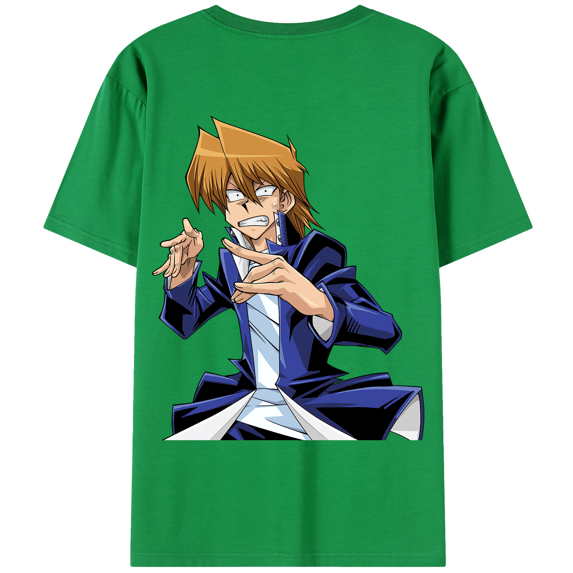 （画像用） 遊☆戯☆王 Yu-Gi-Oh! 綿100％ メンズ半袖Tシャツ（バックプリント） 通気性