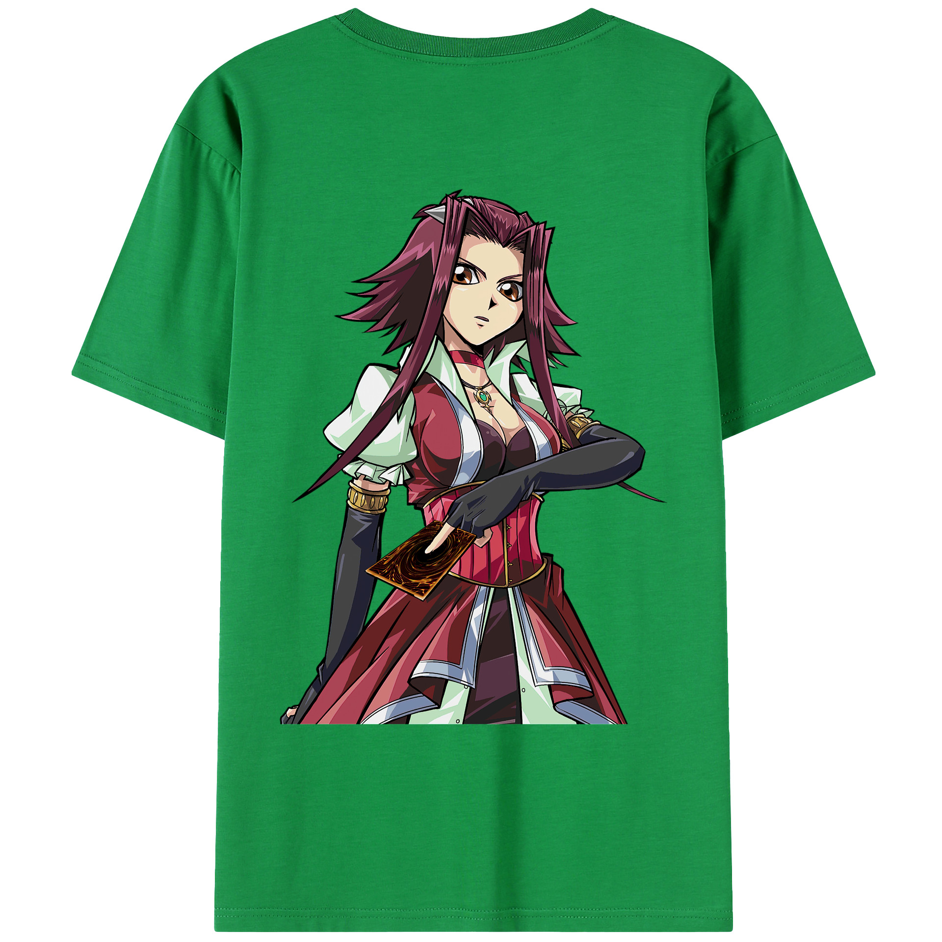 （画像用） 遊☆戯☆王 Yu-Gi-Oh! 綿100％ メンズ半袖Tシャツ（バックプリント） 通気性