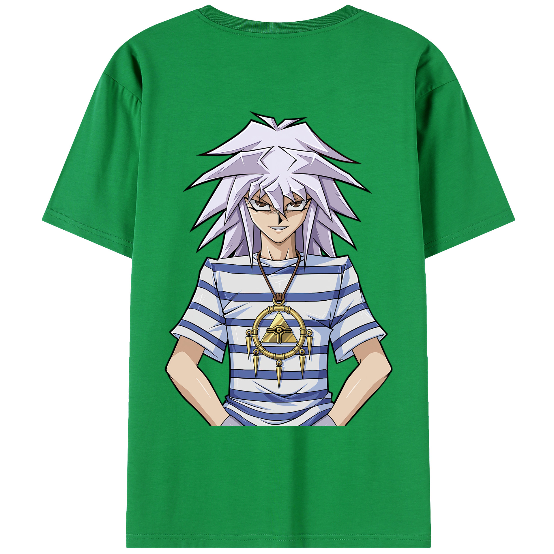 （画像用） 遊☆戯☆王 Yu-Gi-Oh! 綿100％ メンズ半袖Tシャツ（バックプリント） 通気性