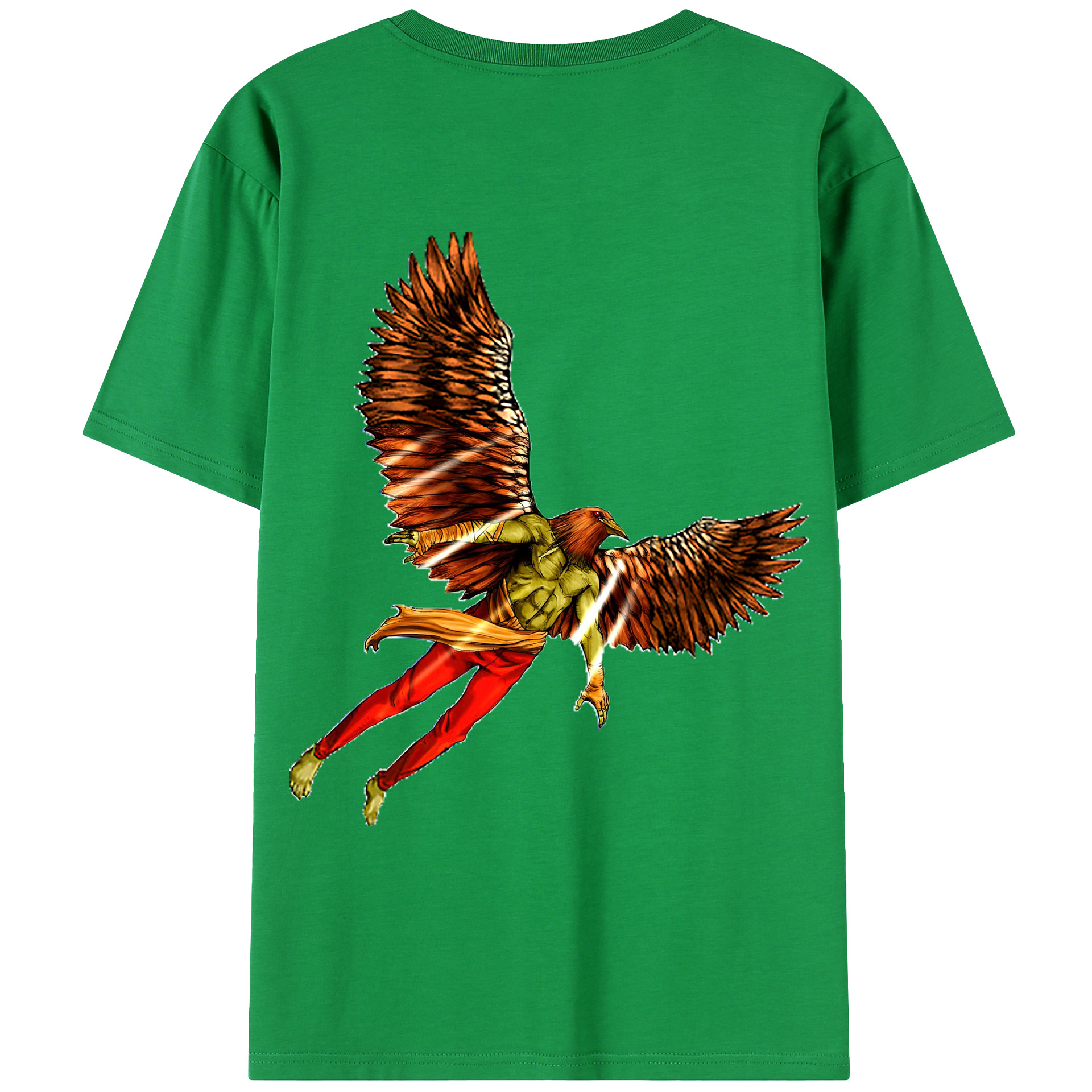 （画像用） 遊☆戯☆王 Yu-Gi-Oh! 綿100％ メンズ半袖Tシャツ（バックプリント） 通気性