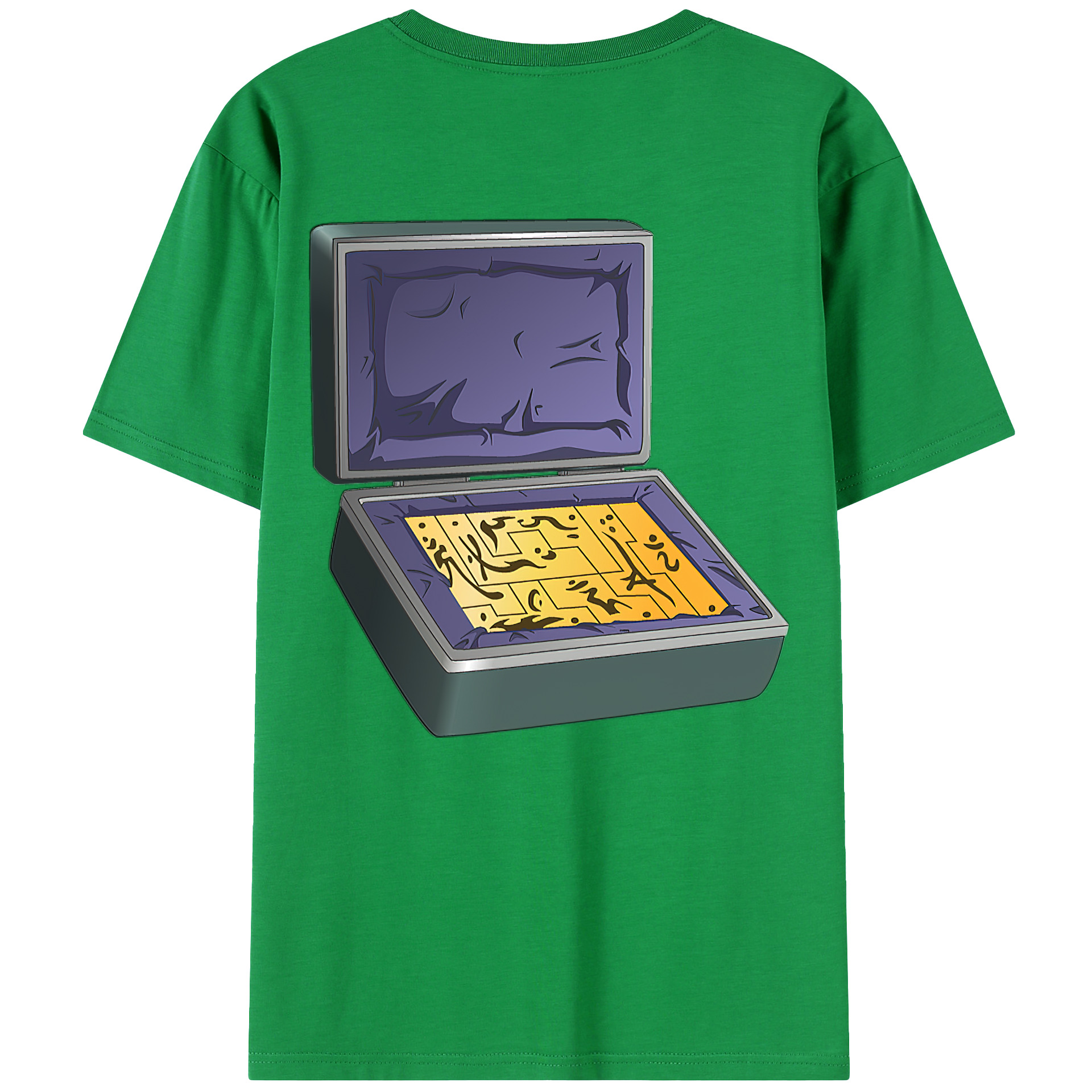 （画像用） 遊☆戯☆王 Yu-Gi-Oh! 綿100％ メンズ半袖Tシャツ（バックプリント） 通気性