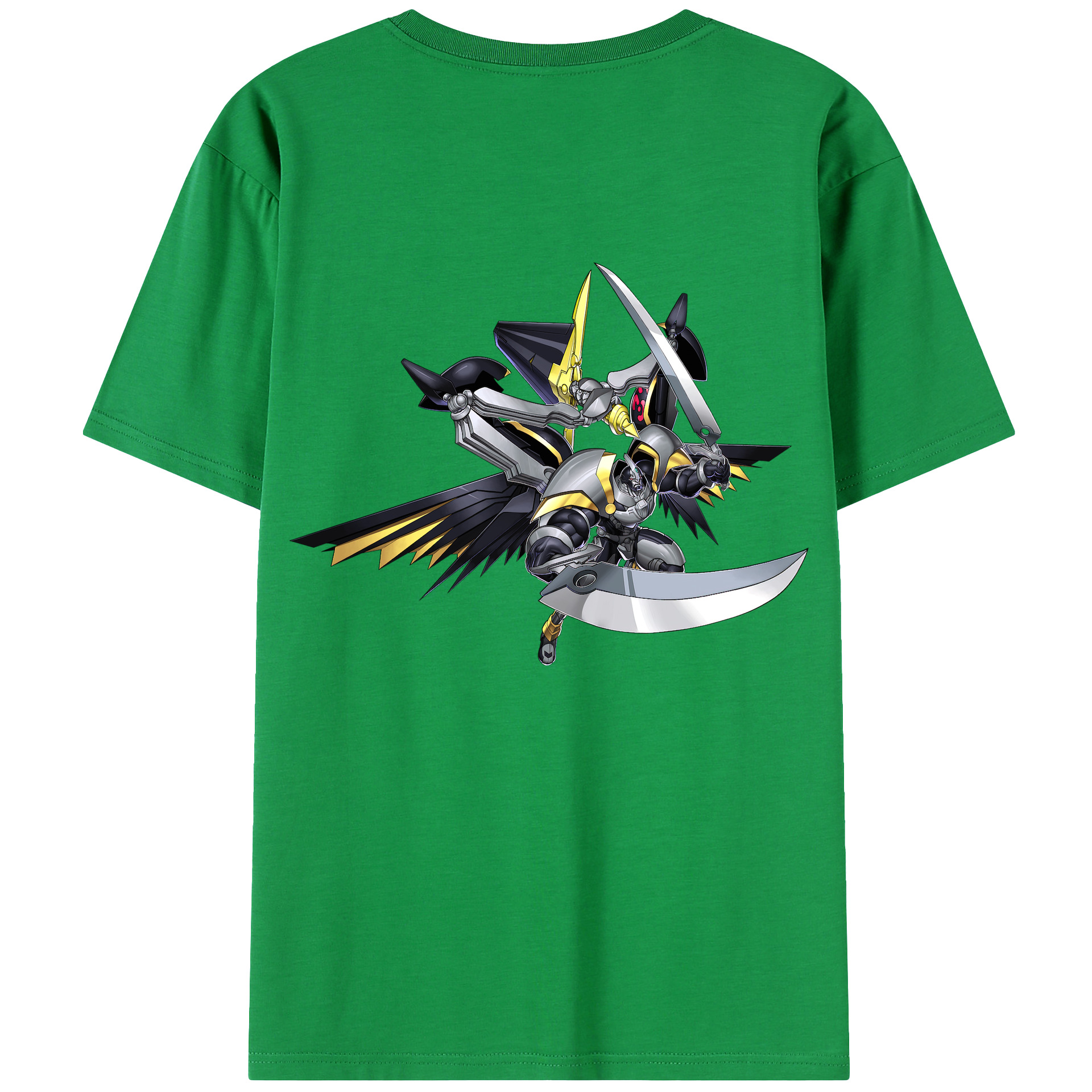 （画像用） 遊☆戯☆王 Yu-Gi-Oh! 綿100％ メンズ半袖Tシャツ（バックプリント） 通気性