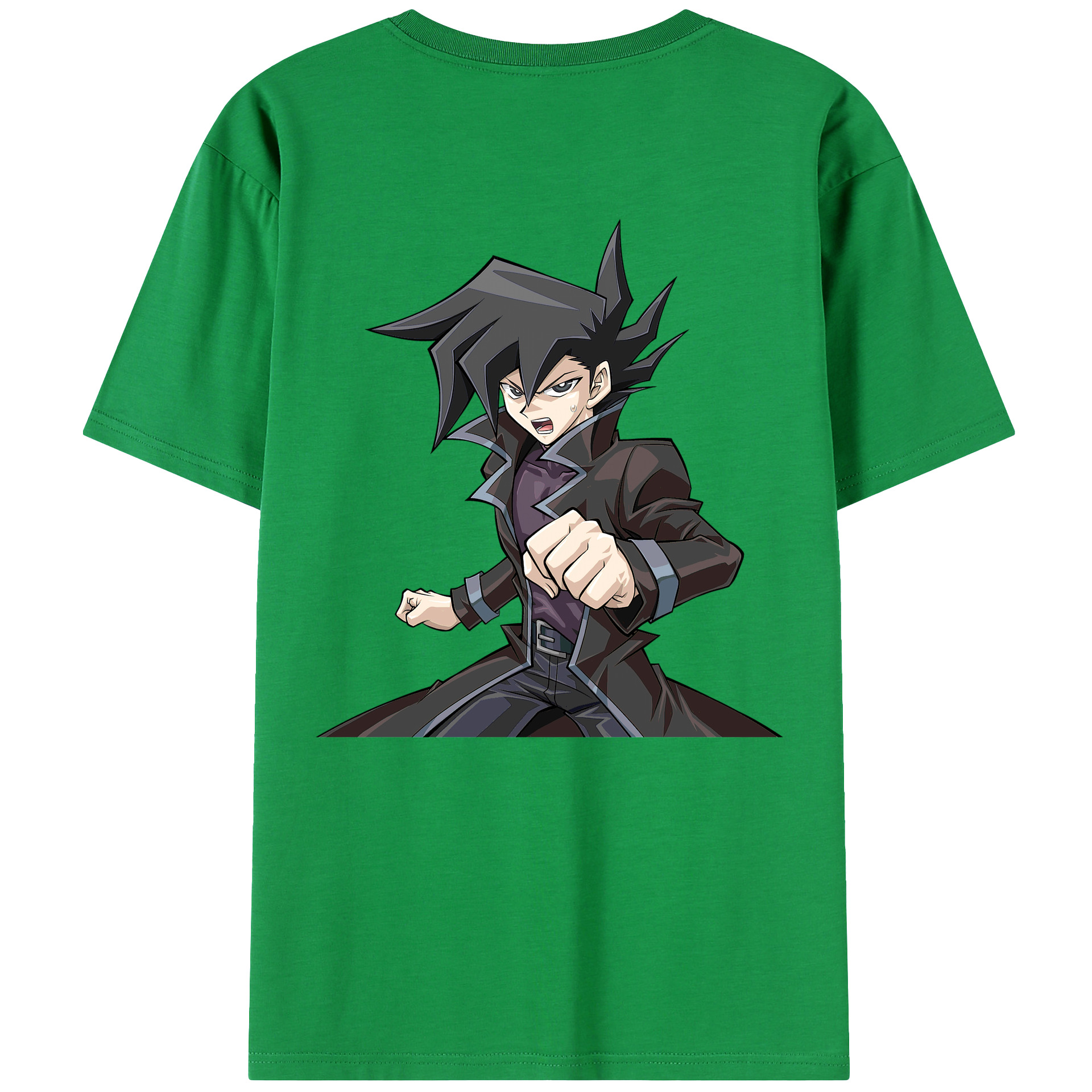 （画像用） 遊☆戯☆王 Yu-Gi-Oh! 綿100％ メンズ半袖Tシャツ（バックプリント） 通気性