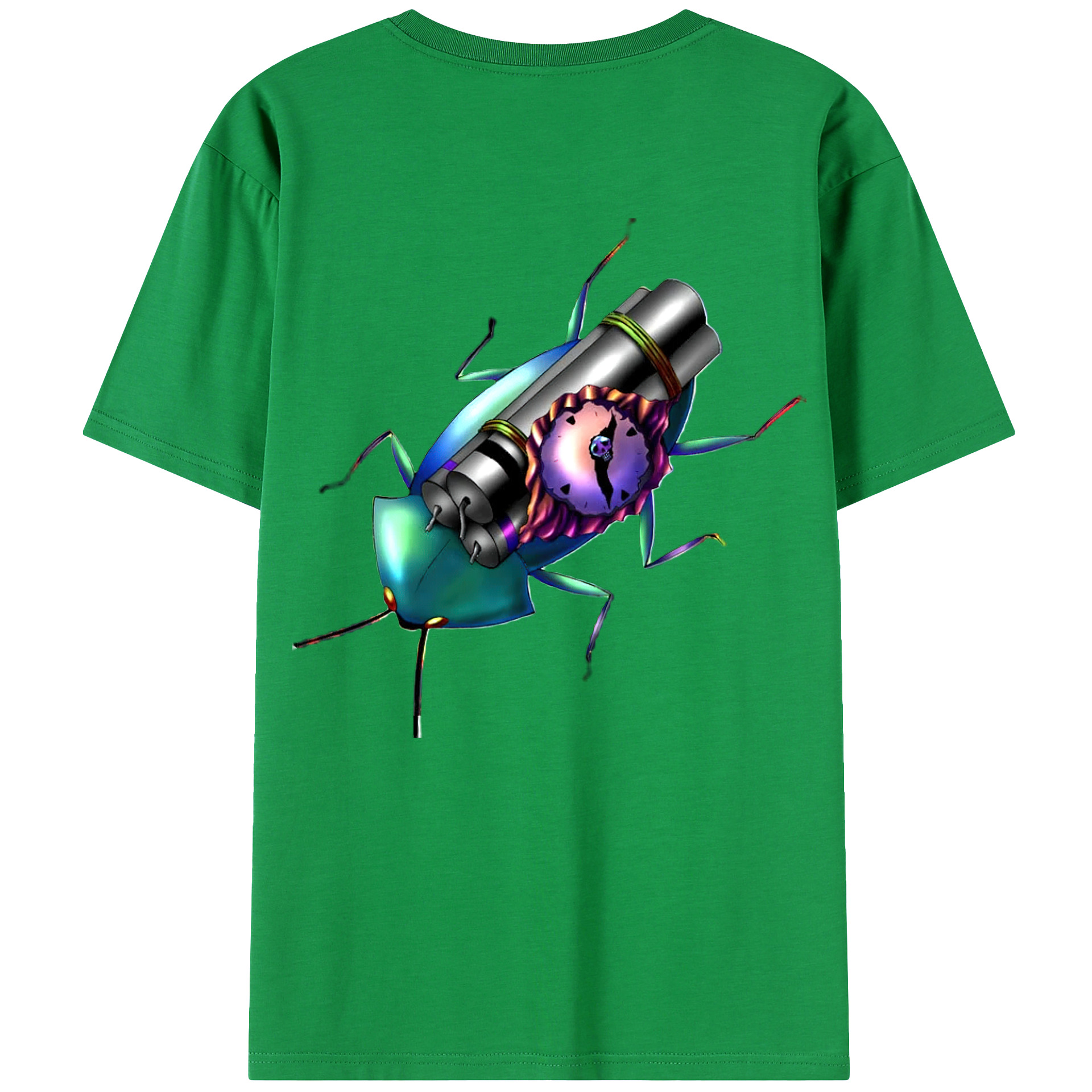 （画像用） 遊☆戯☆王 Yu-Gi-Oh! 綿100％ メンズ半袖Tシャツ（バックプリント） 通気性