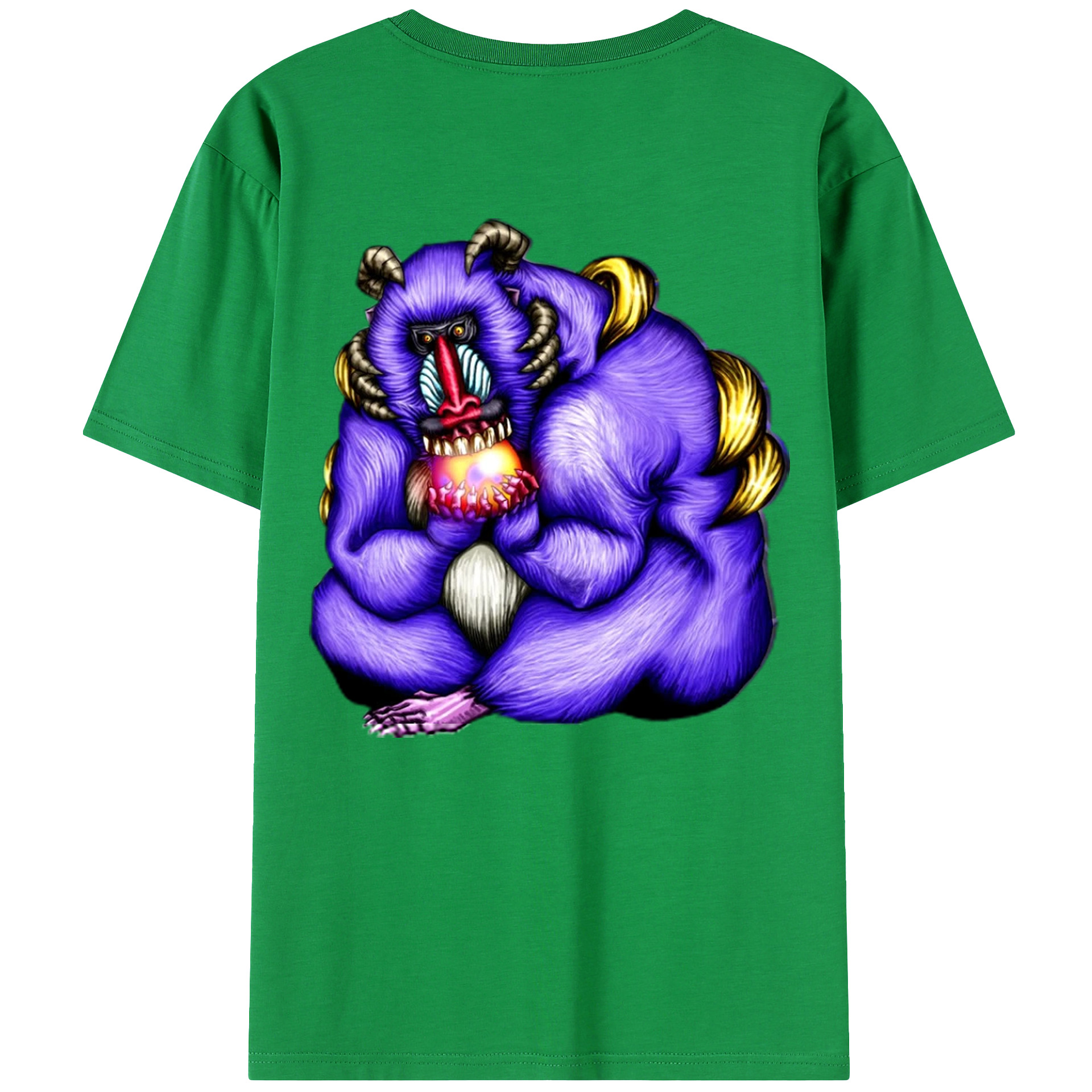 （画像用） 遊☆戯☆王 Yu-Gi-Oh! 綿100％ メンズ半袖Tシャツ（バックプリント） 通気性